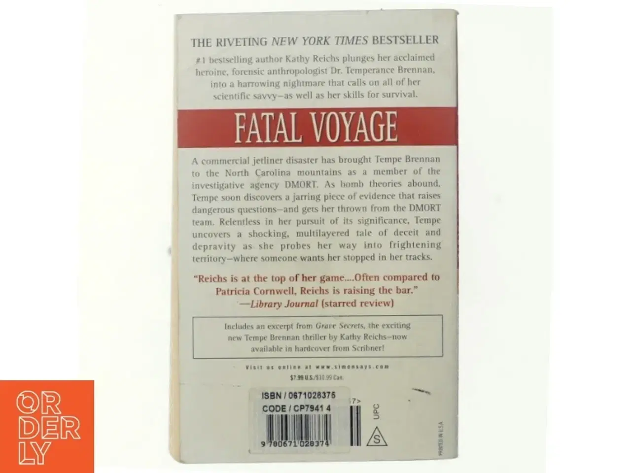 Billede 3 - Fatal Voyage af Kathy Reichs (Bog)