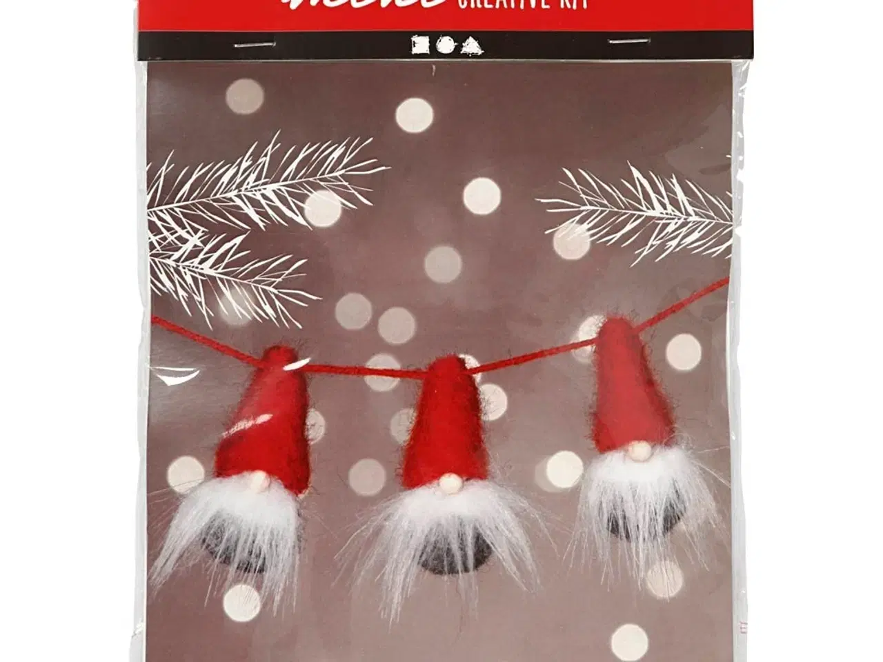 Billede 1 - Mini DIY Kit, Næsenisser på snor, H: 6 cm, 1 pk.
