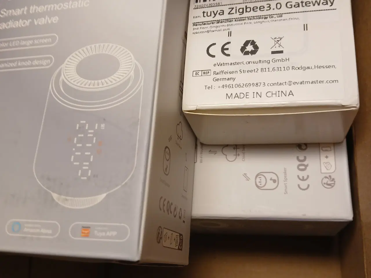 Billede 1 - 4 stk. Termostater og gateway 