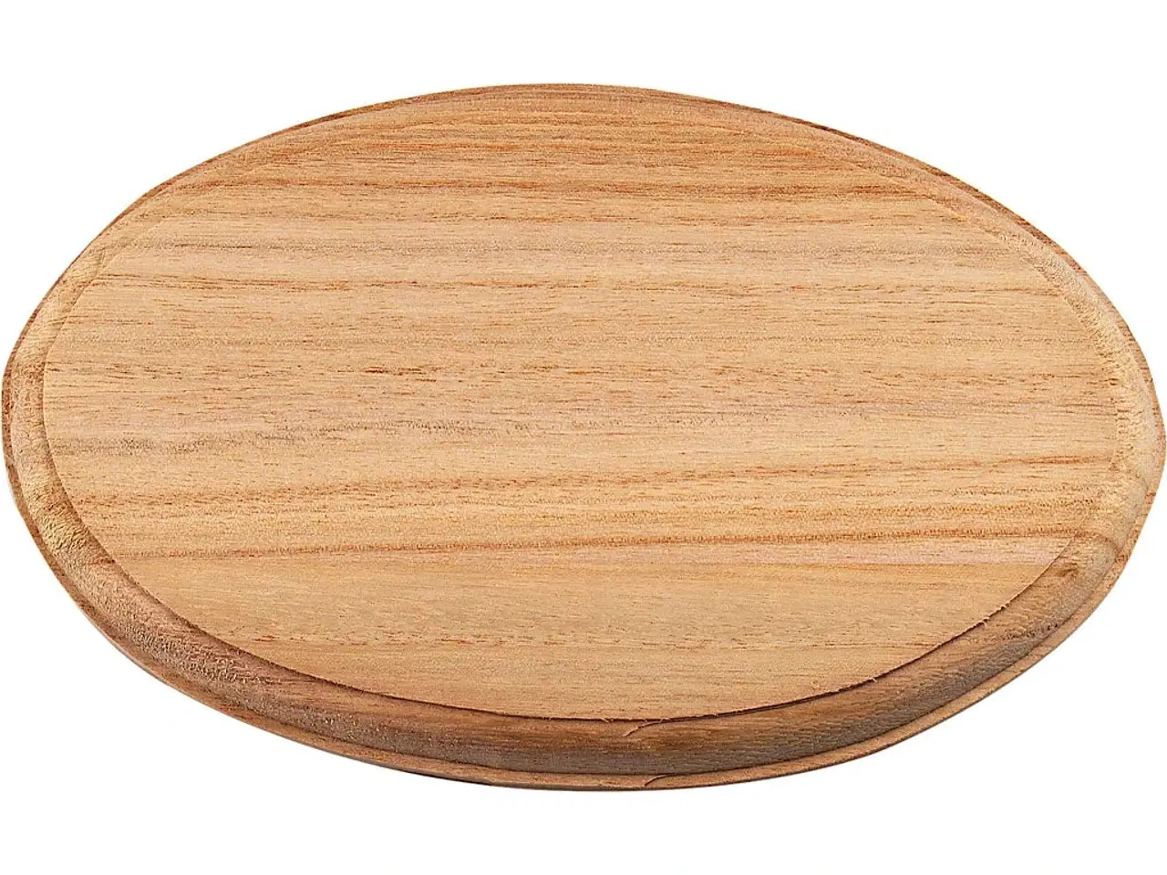 Billede 1 - Elegant ovalt dørskilt i træ - 21,5x14 cm