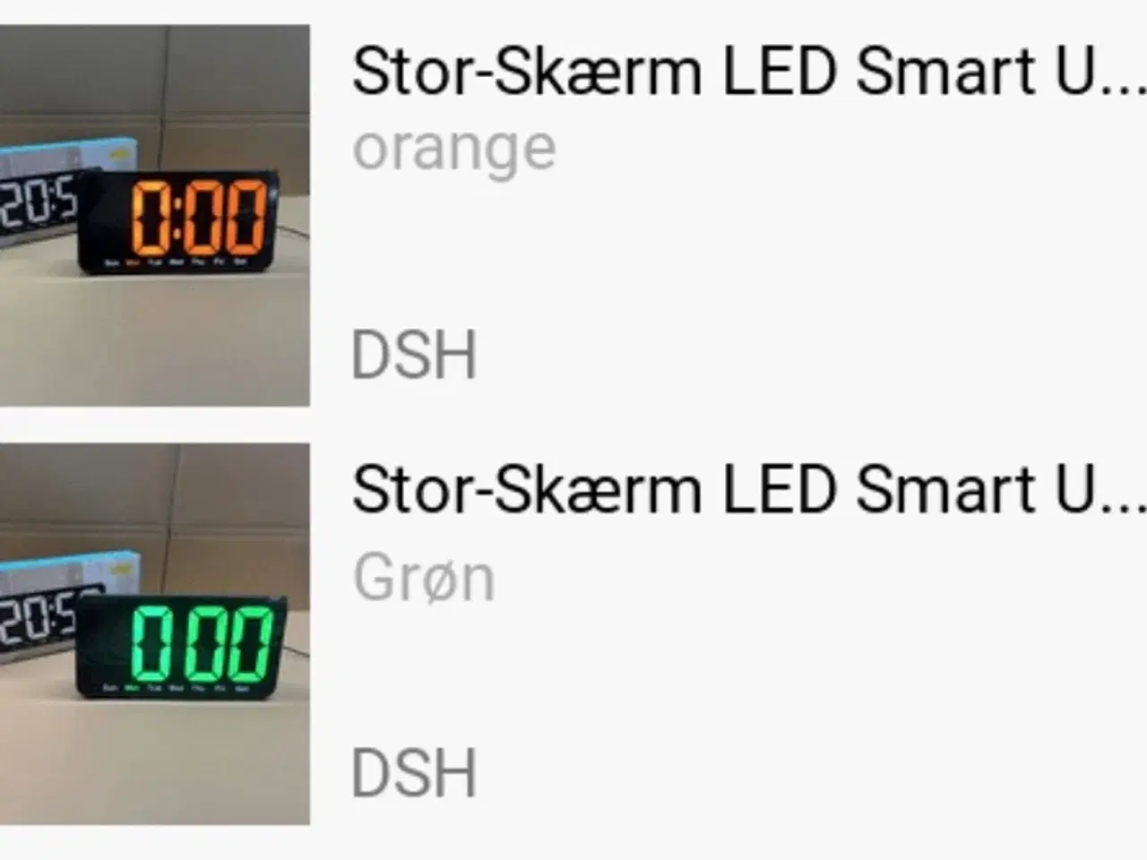 Billede 2 - LED-ur til væg og bord