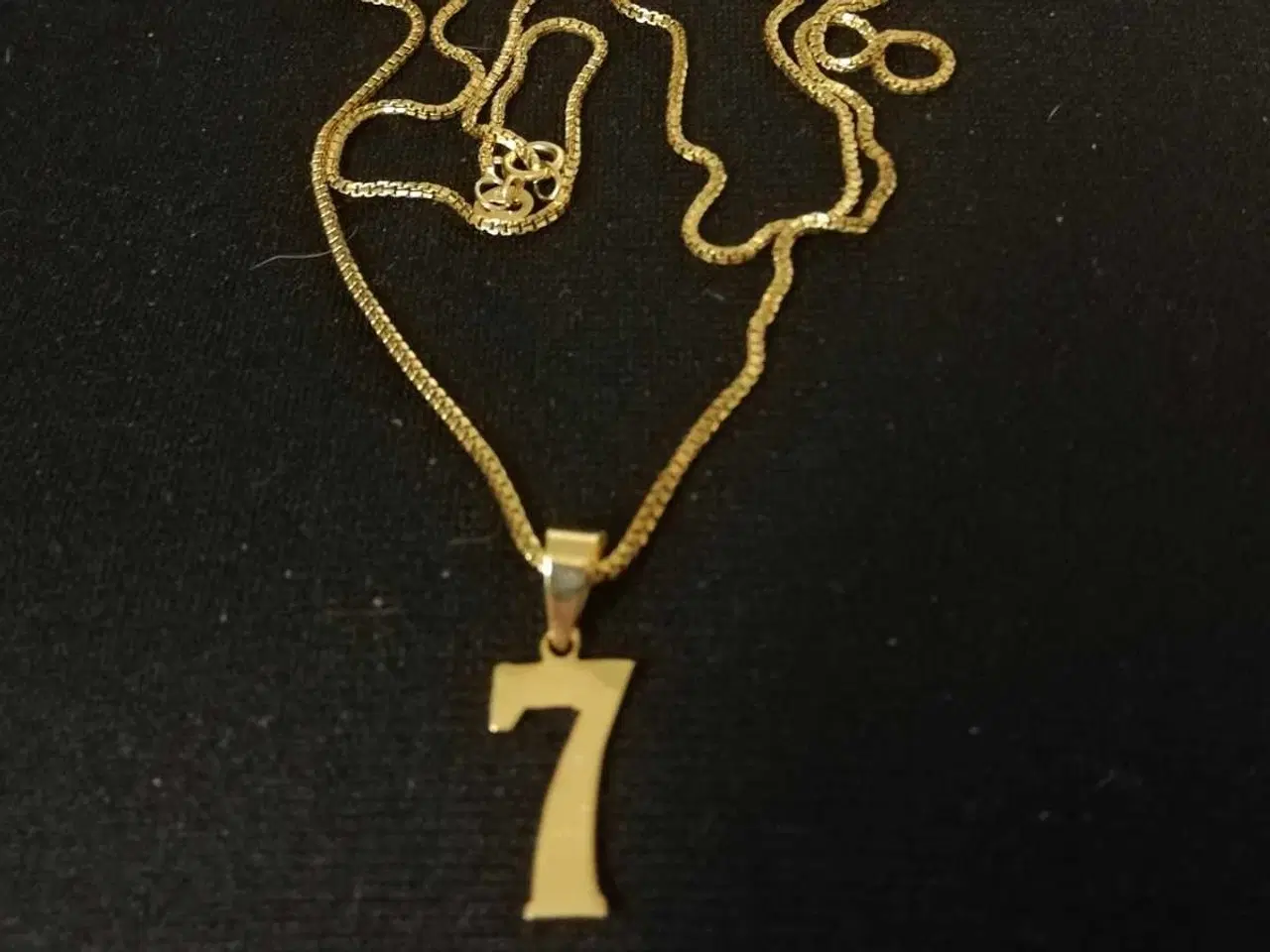 Billede 2 - 14 karat guld halskæde m. Vedhæng