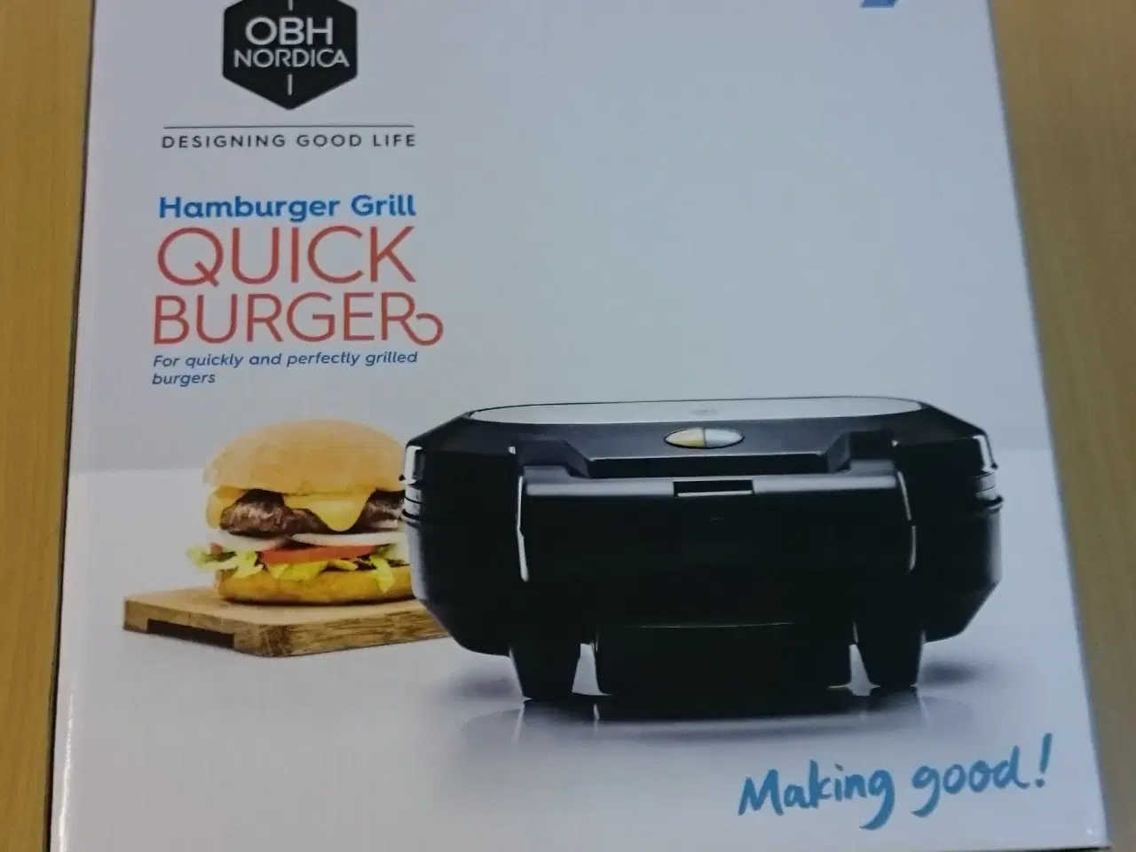 Billede 1 - OBH Nordica Hamburger Grill Quick Burger