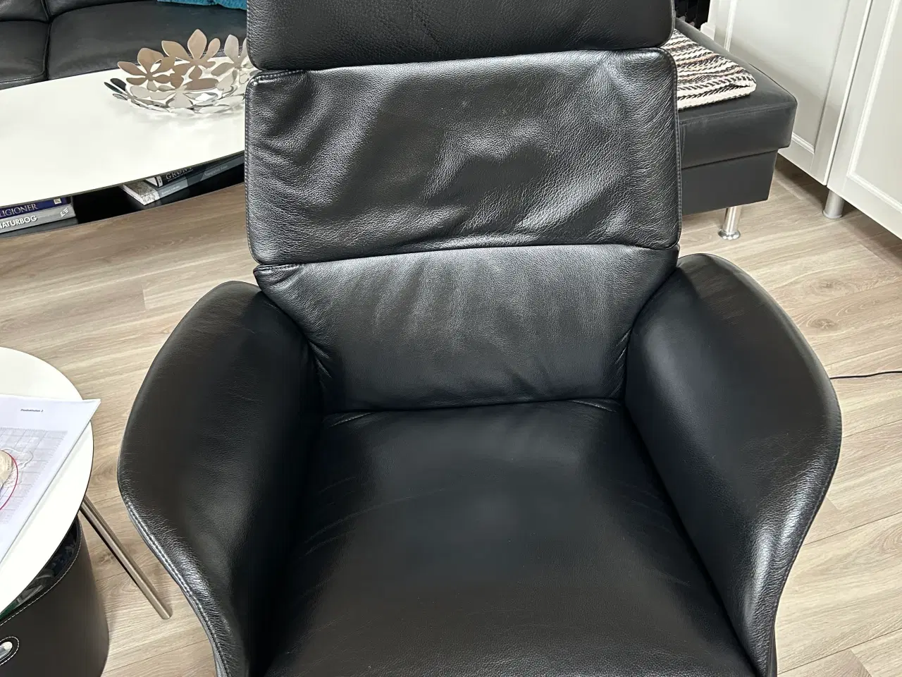 Billede 2 - Elektriske læderlænestole Hjort Knudsen