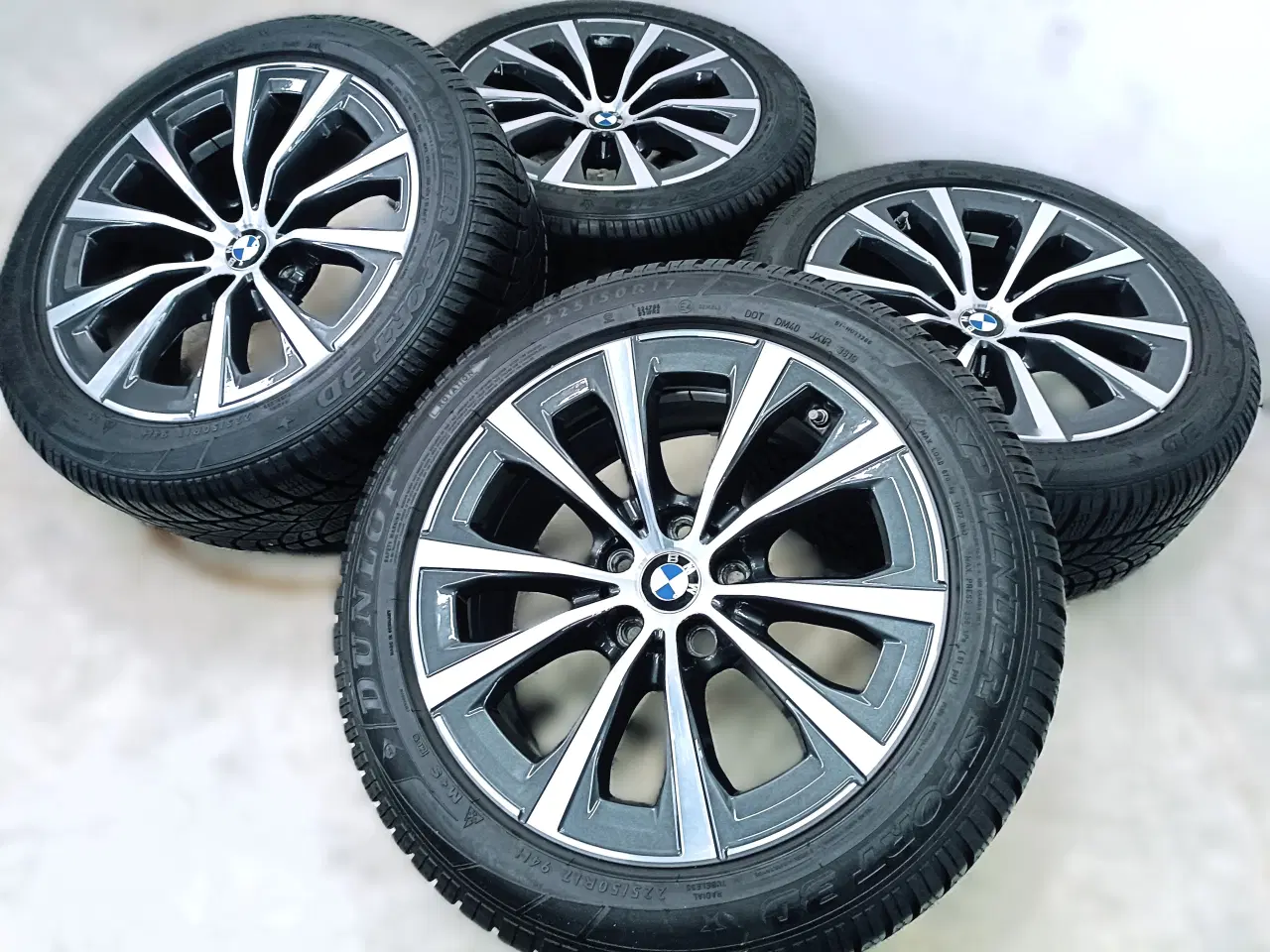 Billede 2 - 5x112 17" ET30 nav 66,6ø BMW vintersæt inkl.TPMS