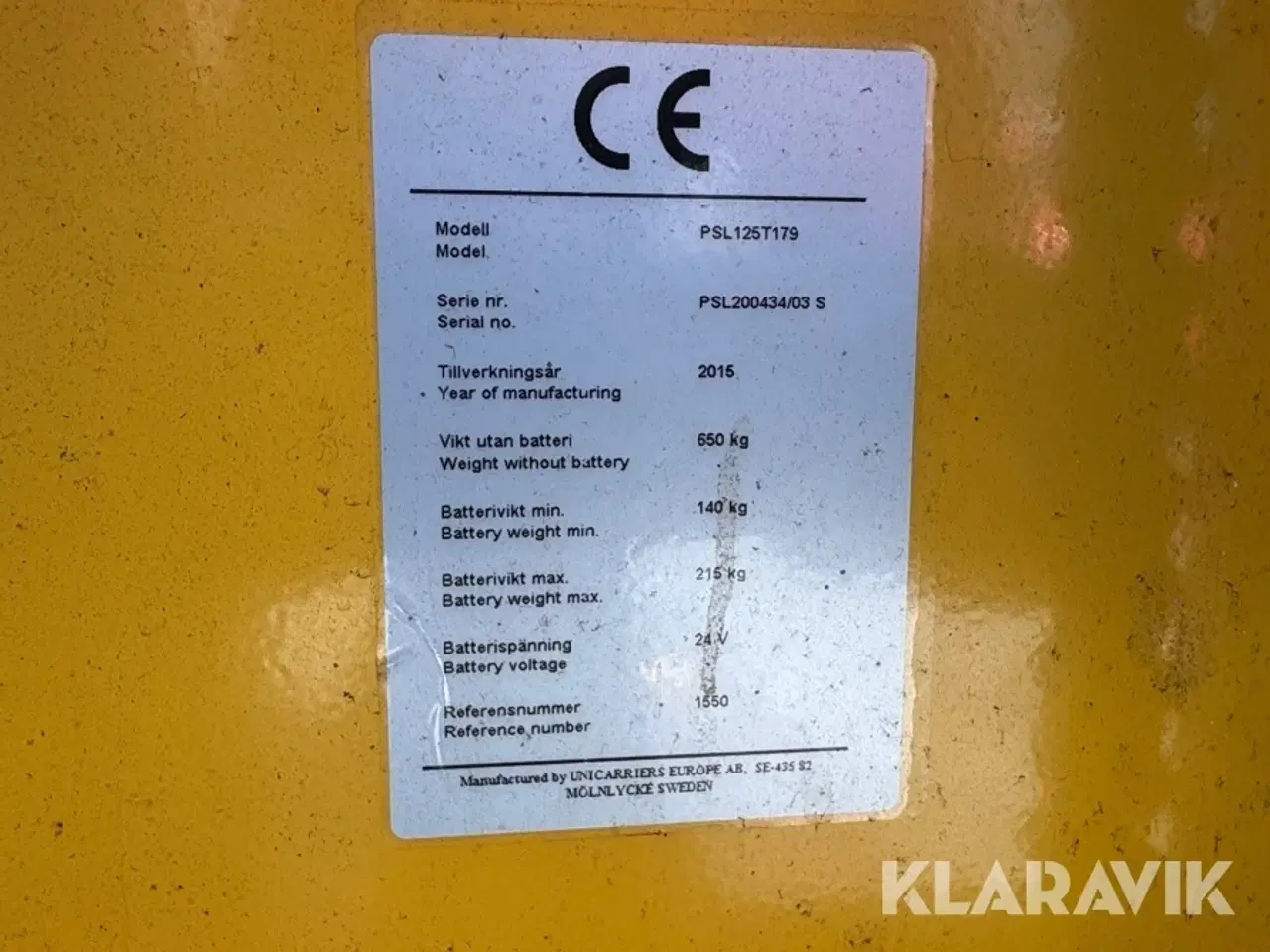 Billede 5 - El stabler Atlet Solo PSL125