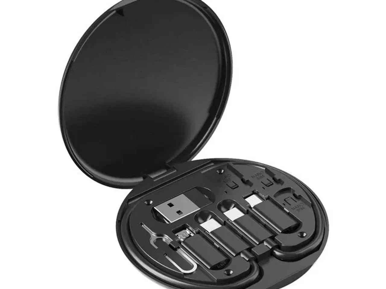 Billede 6 - 2 stk. Mobiltilbehørs-opladningssæt 6-i-1 – 60W – USB-C/Micro/USB