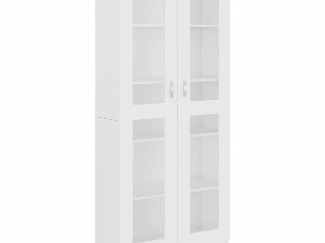 Billede 2 - Vitrineskab 82,5x30,5x185 cm konstrueret træ hvid