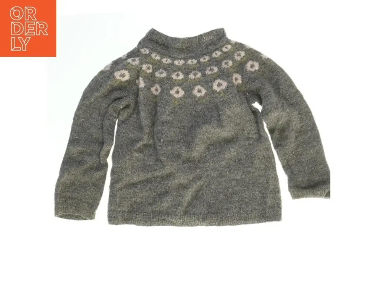 Billede 1 - Strikket sweater (str. Bryst, 30 cm. længde. 33. cm)