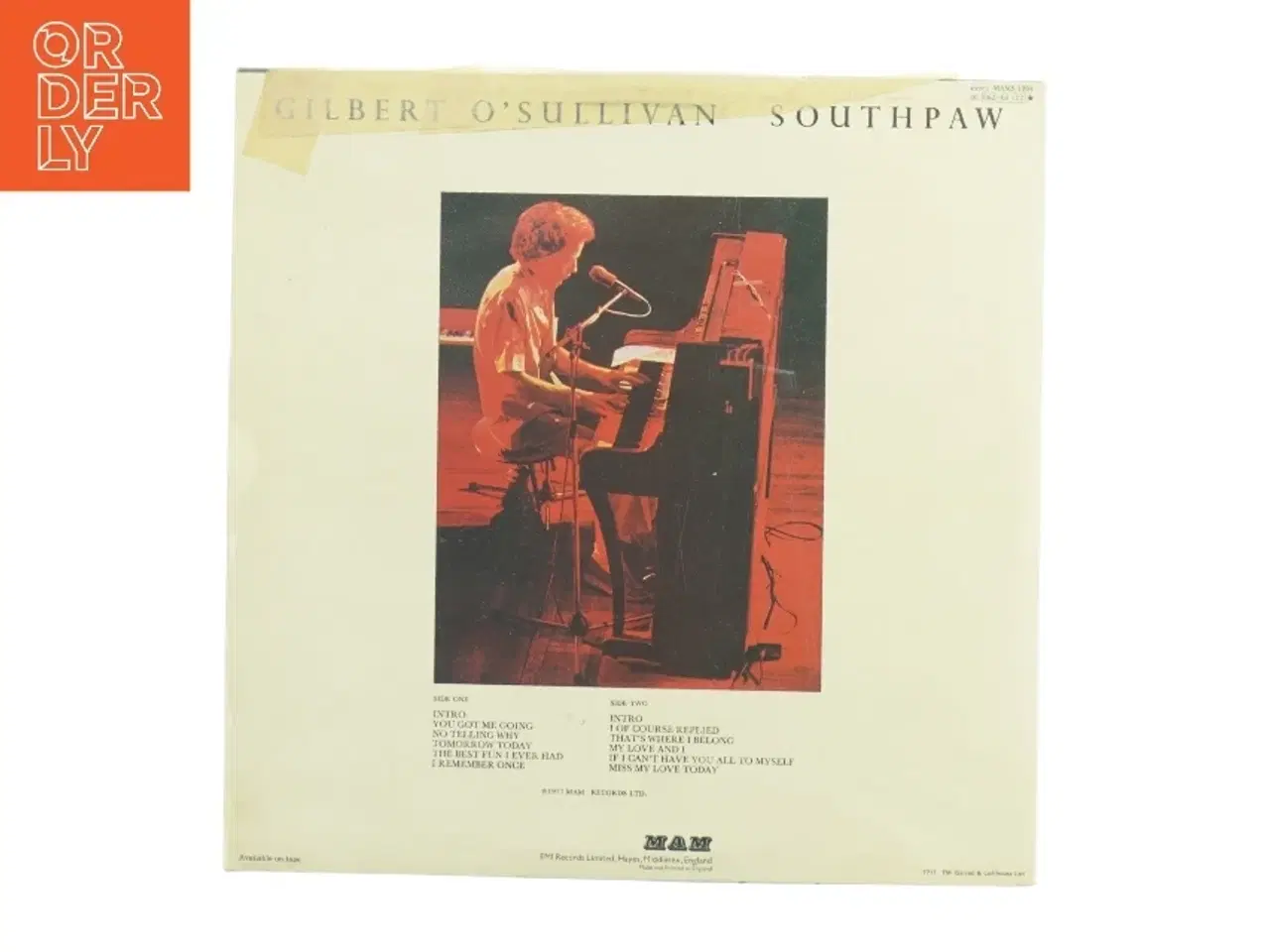 Billede 2 - Gilbert O'Sullivan South Paw fra MAM (str. 31 x 31 cm)