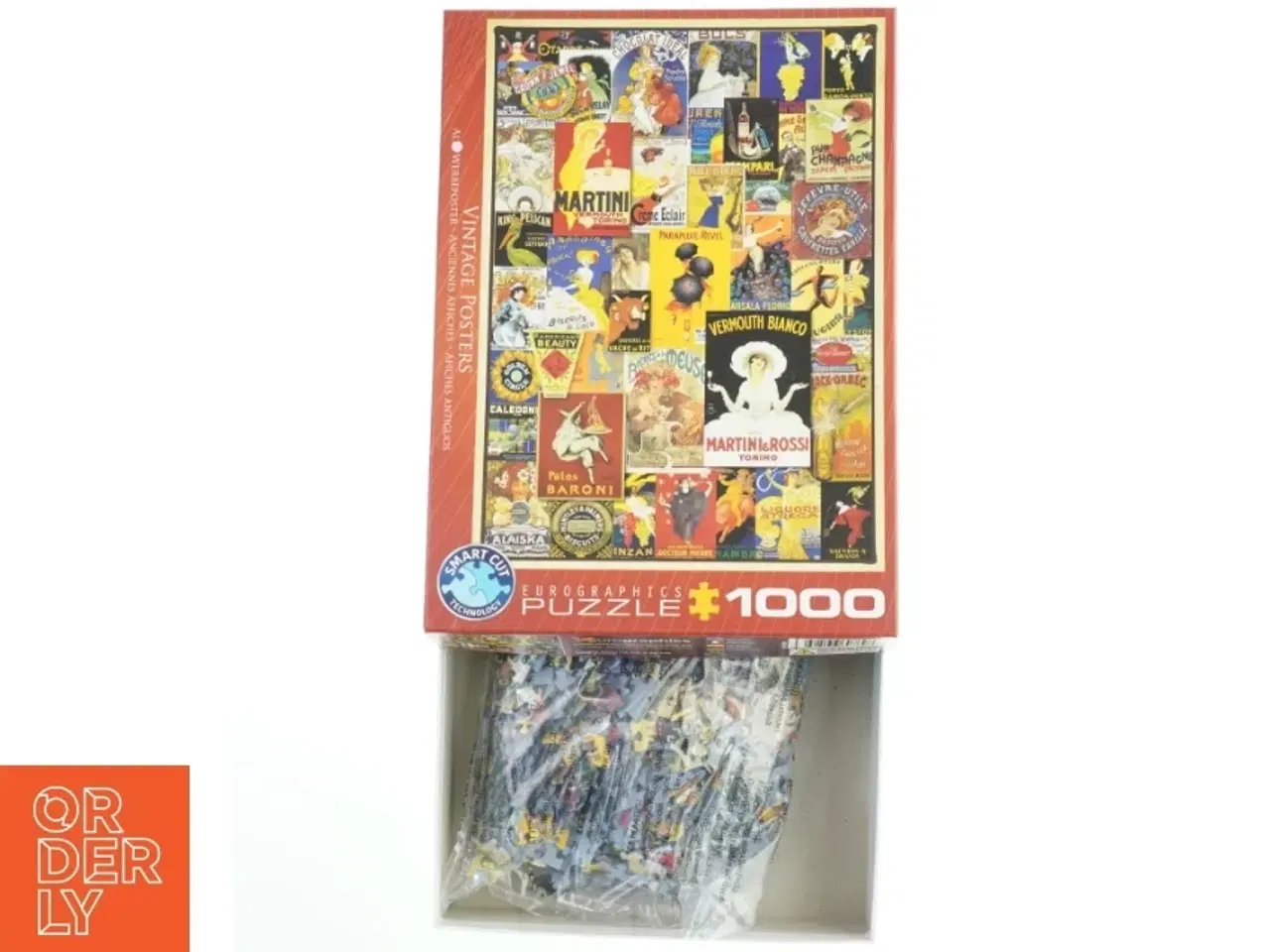 Billede 1 - puslespil, 1000, med vintage reklame plakater (str. 48x68 cm)