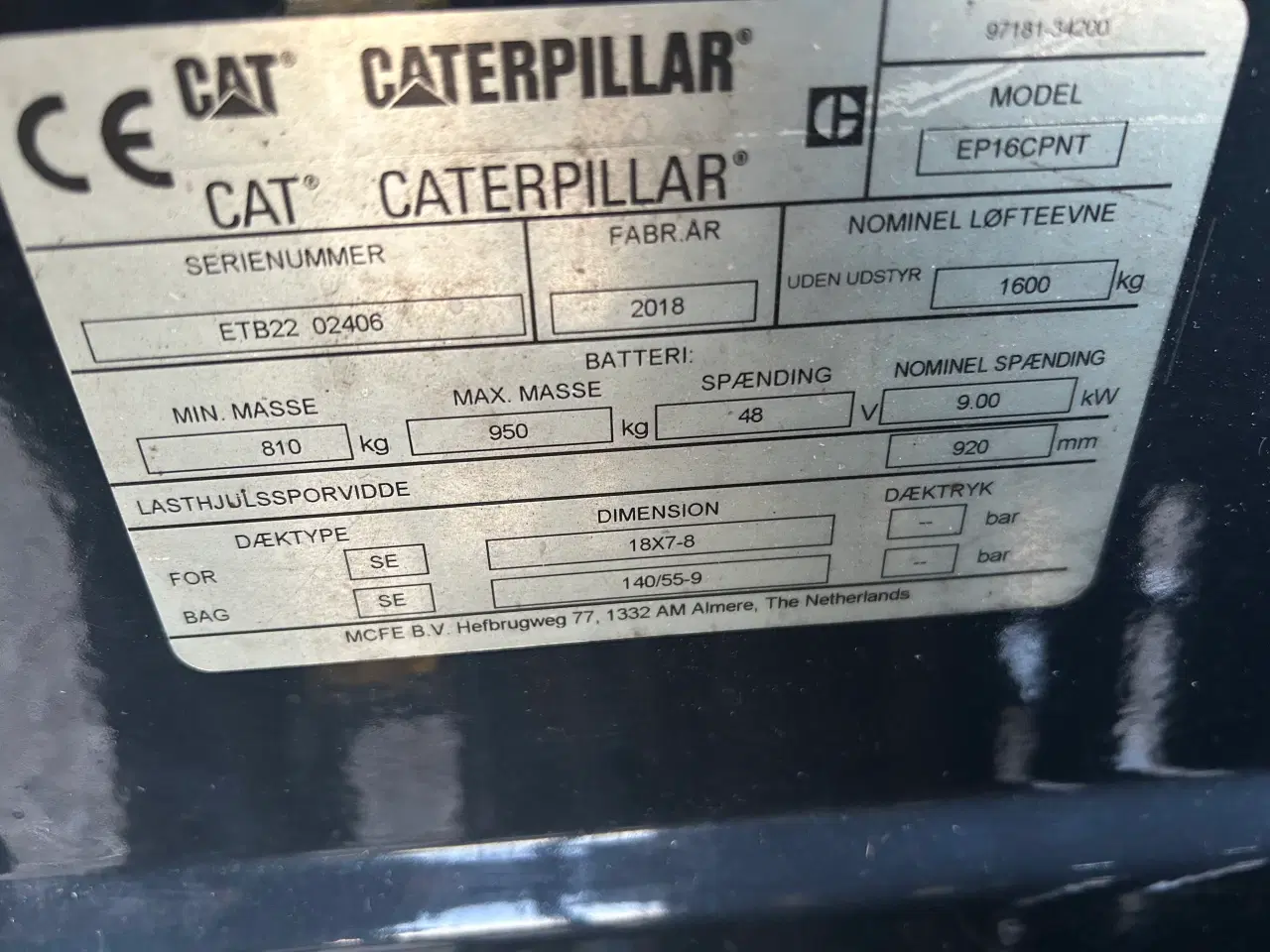 Billede 9 - Eltruck fra 2018 1600 kg 
