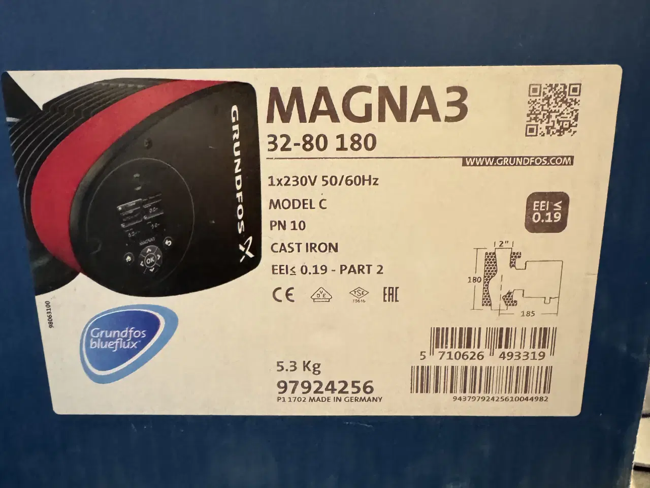 Billede 1 - Grundfos Magna3 32-80-180