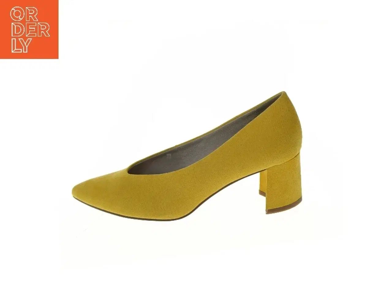 Billede 1 - Gule høje hæle i størrelse 38 fra Marco Tozzi (str. 38 )