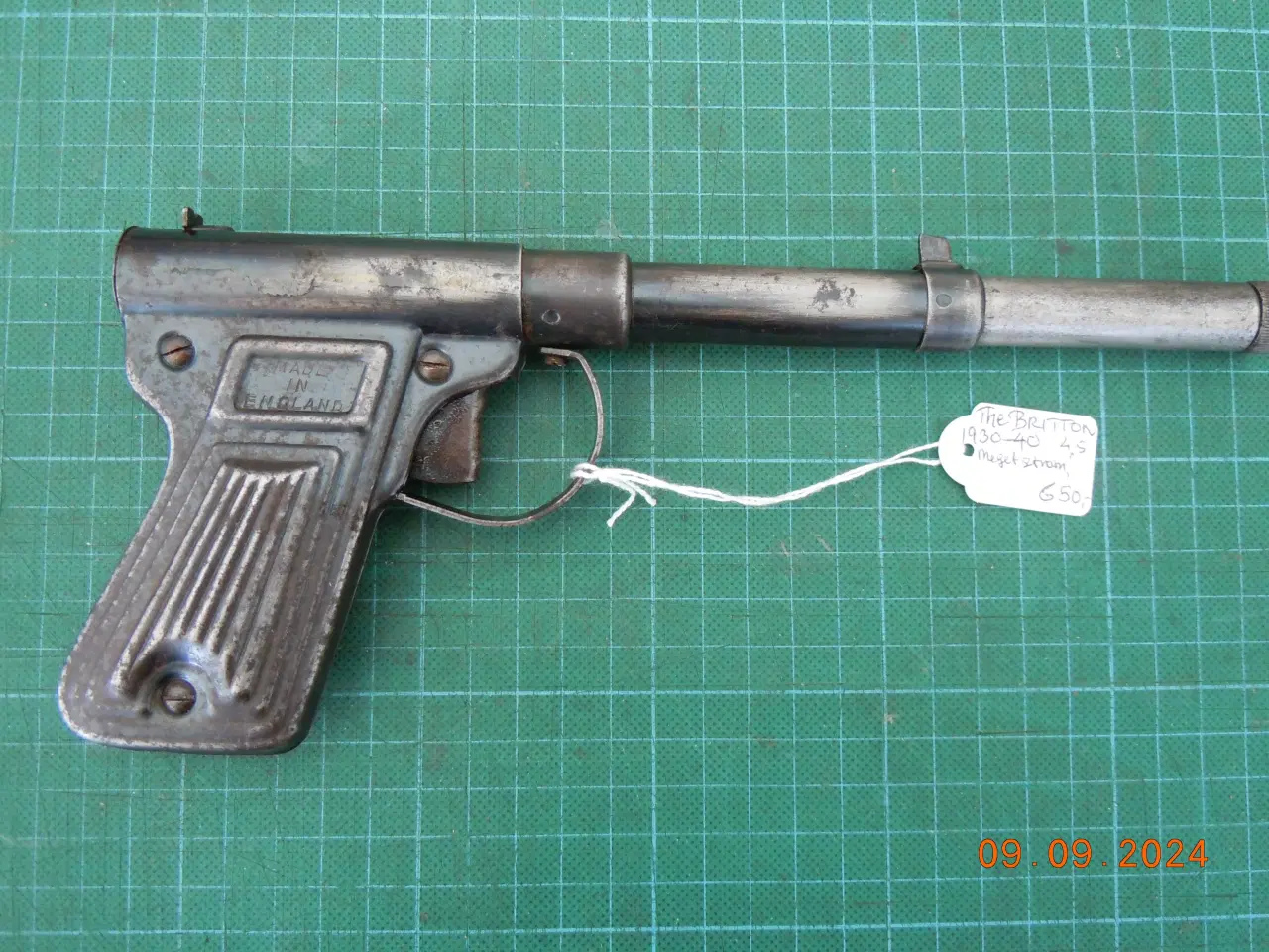 Billede 3 - Sjælden luftpistol The Briton 1930-40