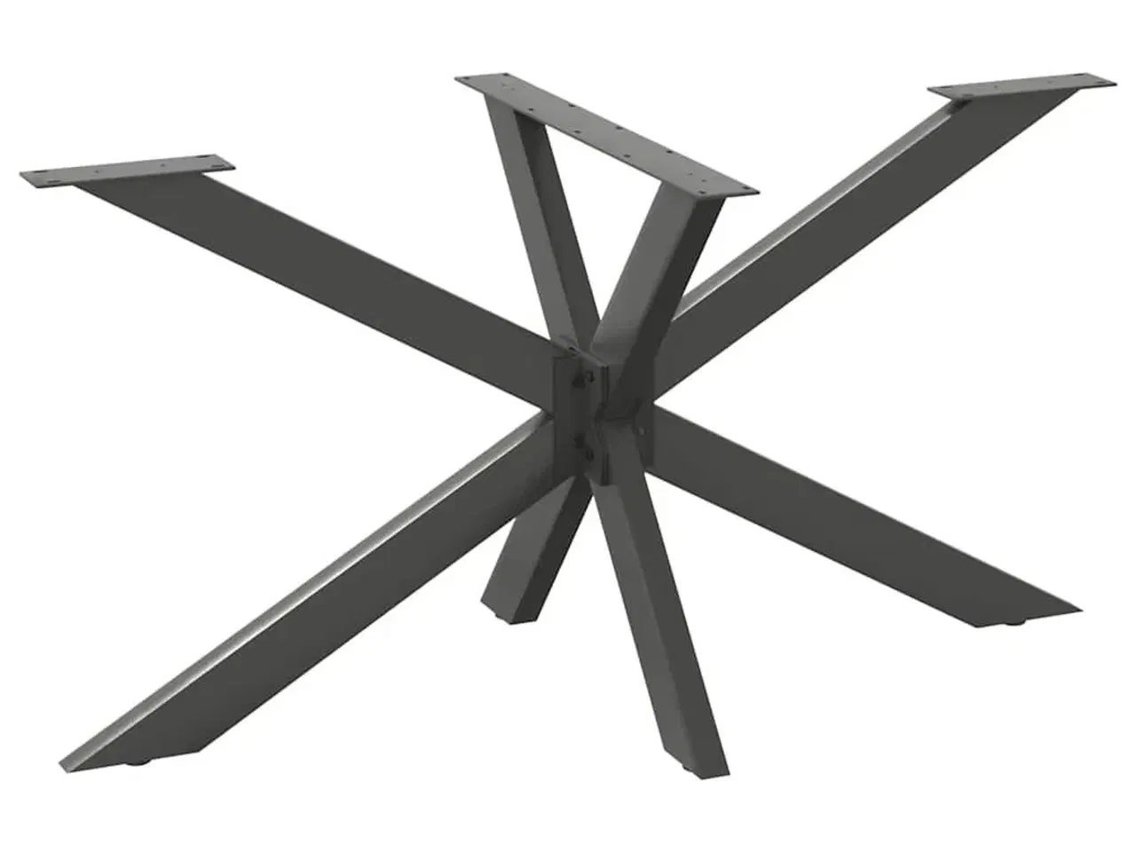 Billede 1 - Spisebordben edderkopformet antracit 150x78x(72-73) cm stål