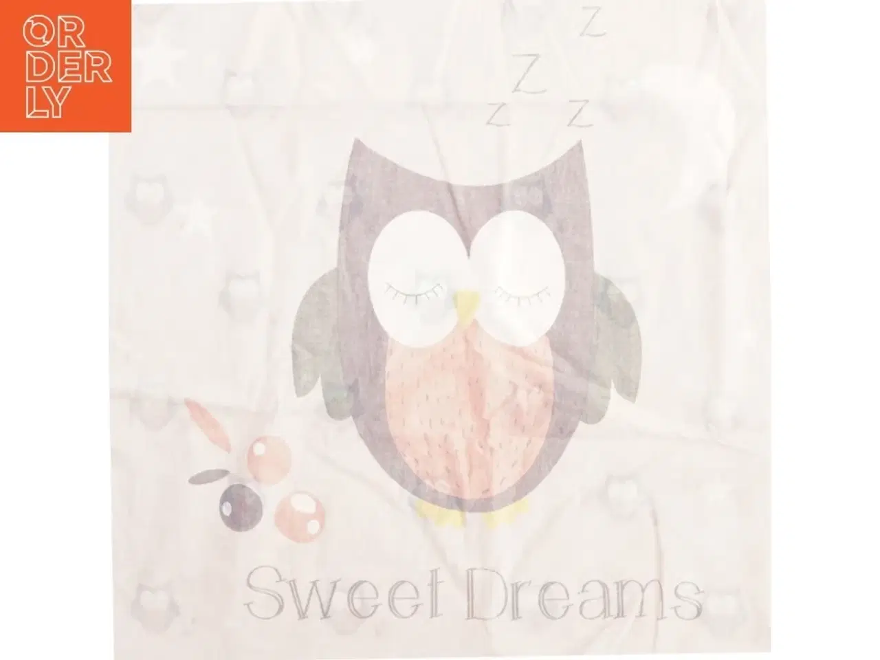 Billede 1 - Sovesæt med uglemotiv (str. 94 x 62 cm 44 x 40 cm)