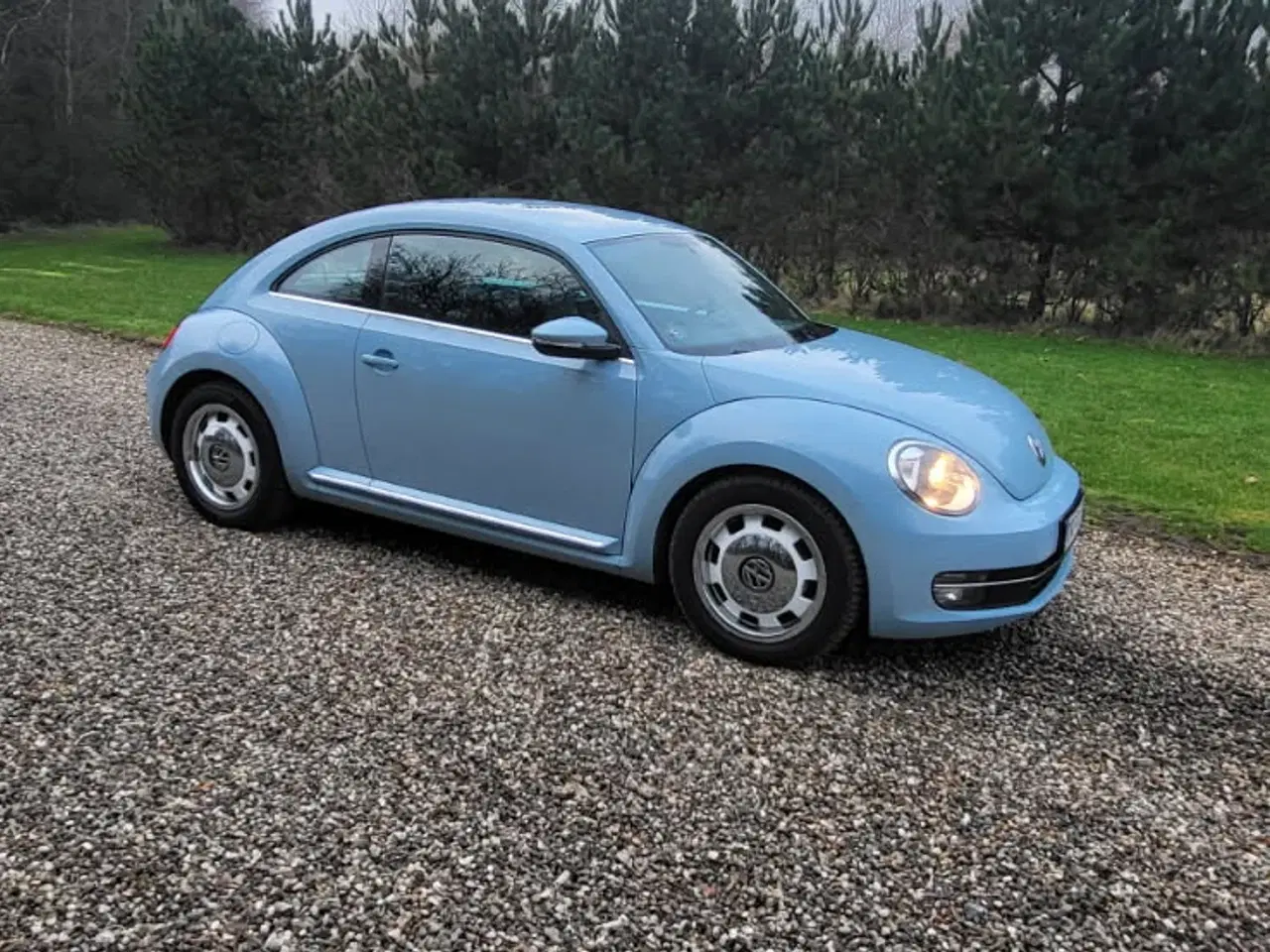 Billede 3 - Rigtig fin lyseblå velkørende vw Beetle