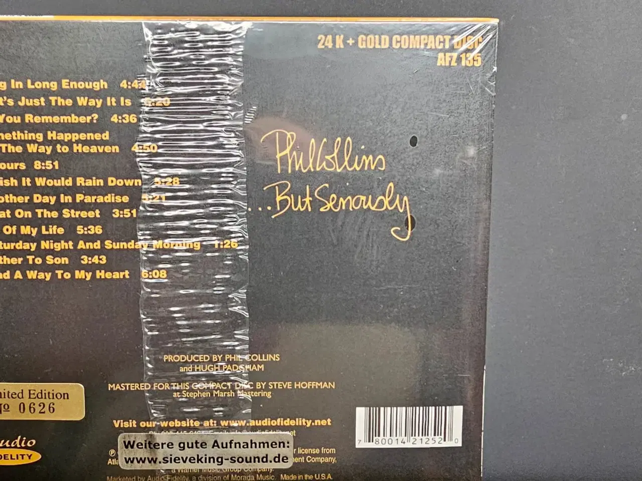 Billede 2 - PHIL COLLINS But Seriously 24K Gold CD