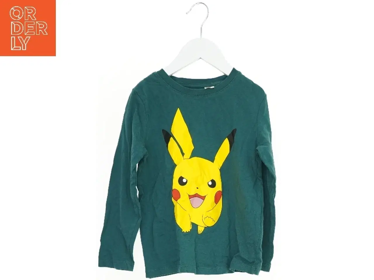 Billede 1 - Langærmet T-shirt med Pikachu motiv fra H&M (str. 116)