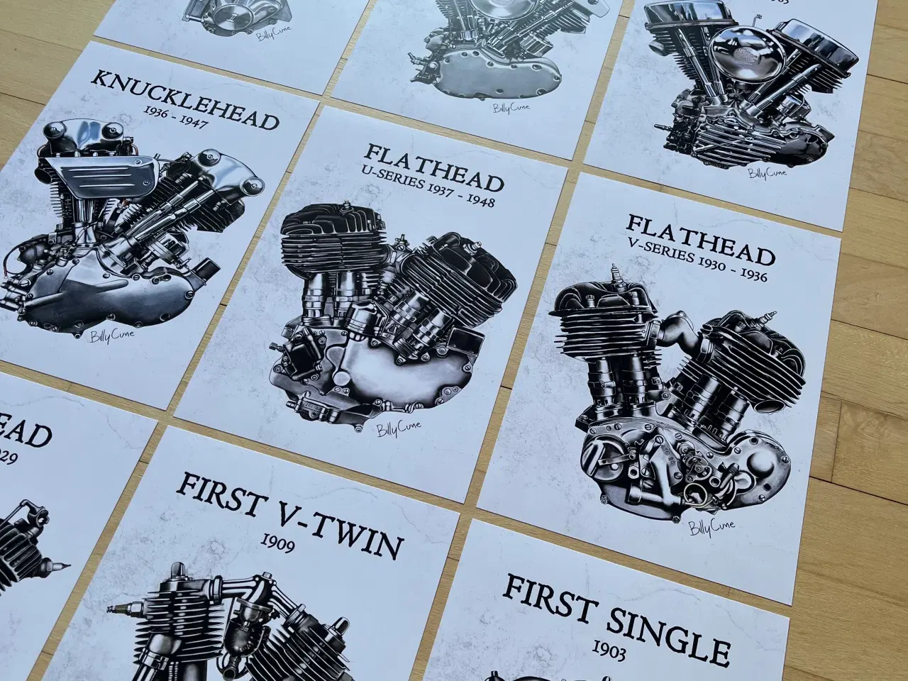 Billede 8 - Harley-Davidson plakat sæt 