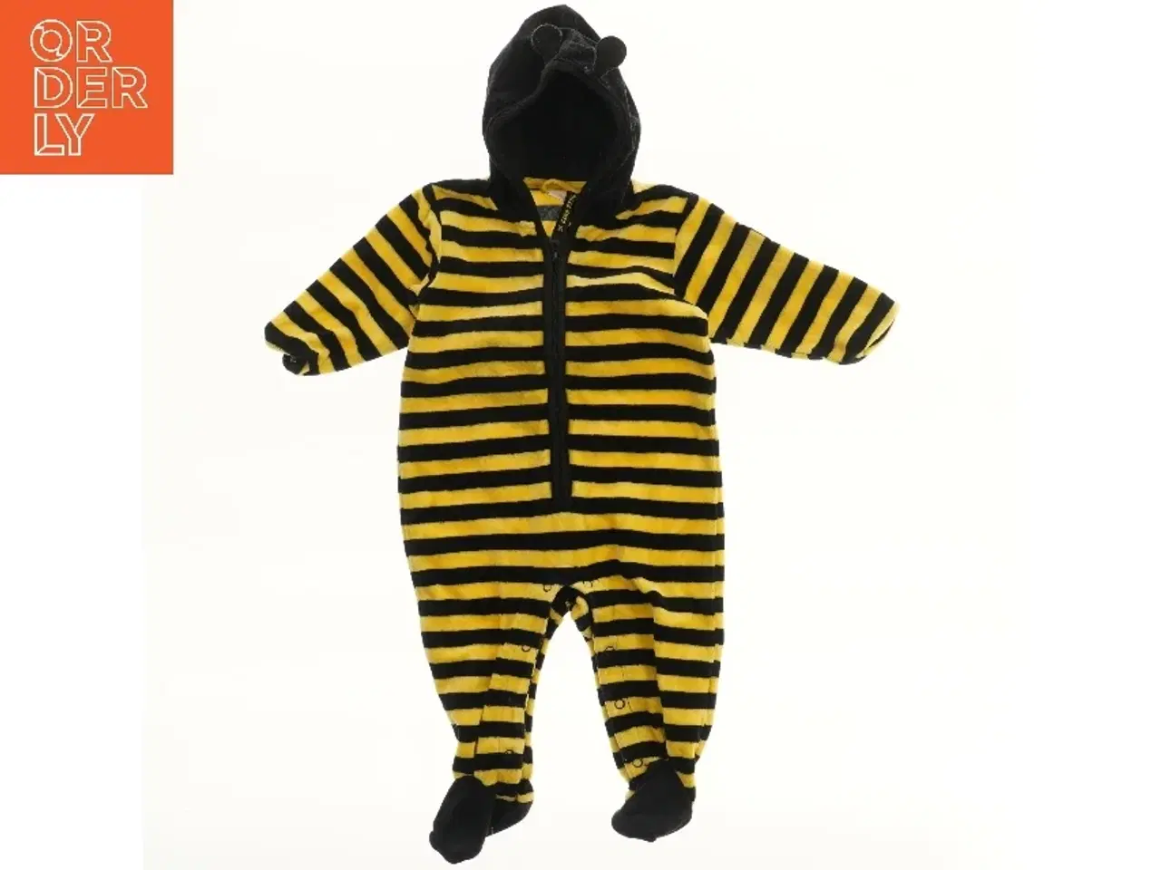 Billede 1 - Heldragt med striber og hætte (str. 68)