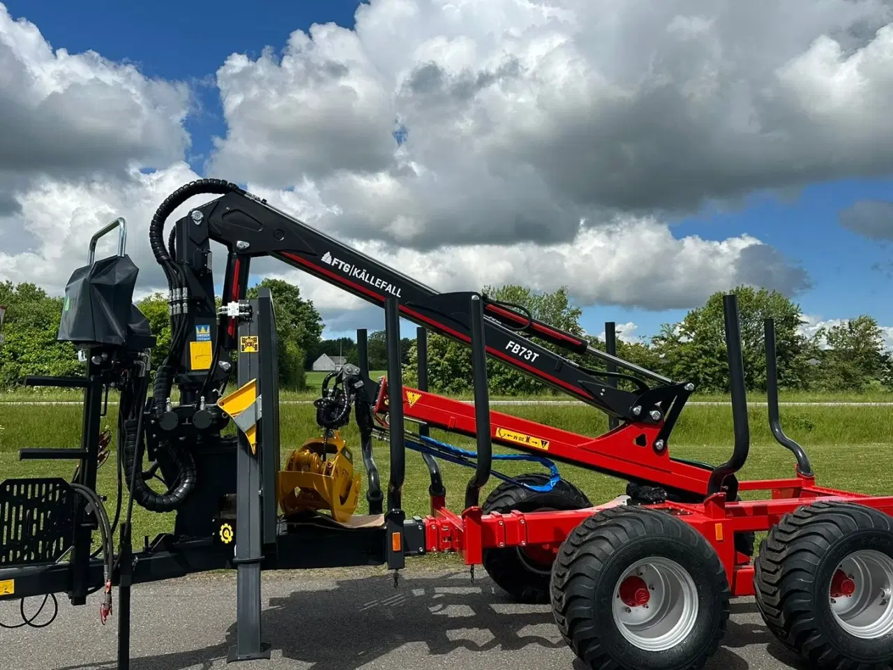 Billede 12 - FTG-Källefall FB100 / FB73T FB 100 Skovvogn med 7,3 m kran