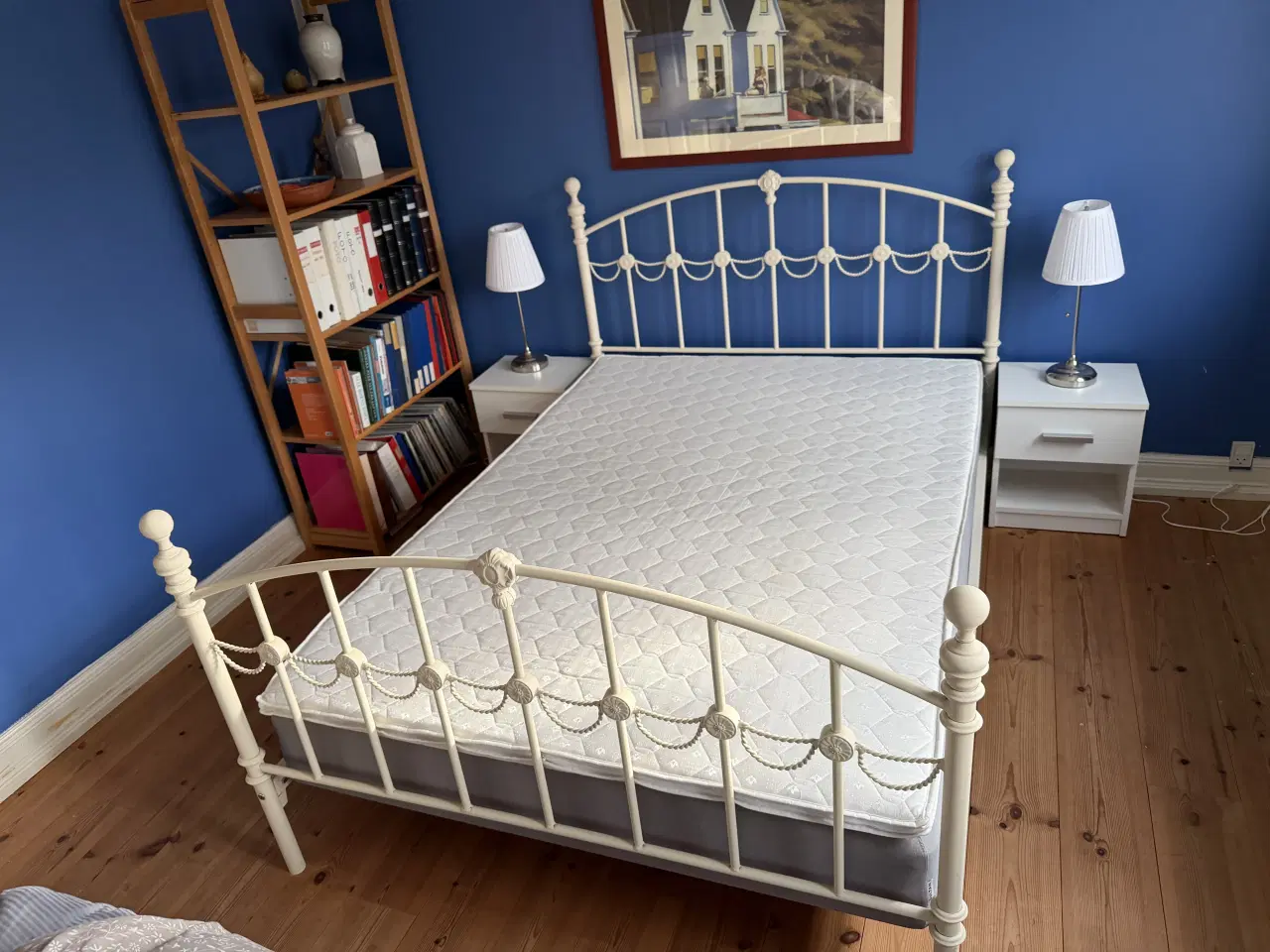 Billede 1 - Dobbeltseng med boxmadras og topmadras