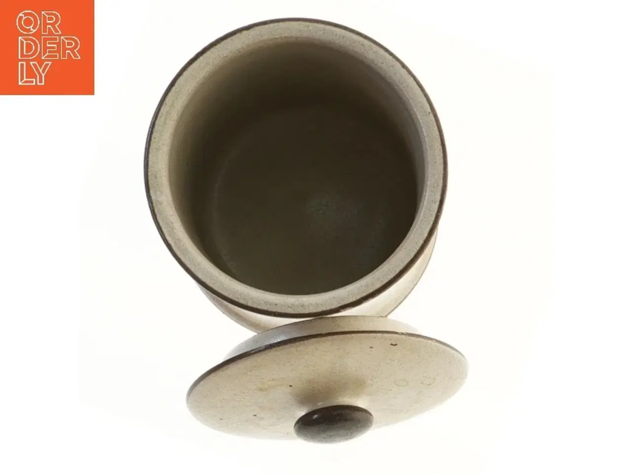 Billede 4 - Keramik krukke med låg (str. Ø 12x16 cm)