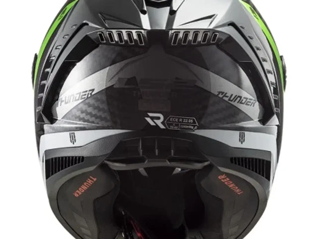 Billede 3 - LS2 Thunder Supra Green White - FØR 4199