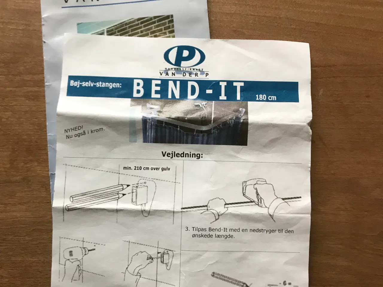 Billede 2 - Badeforhængsstang, Bend-it
