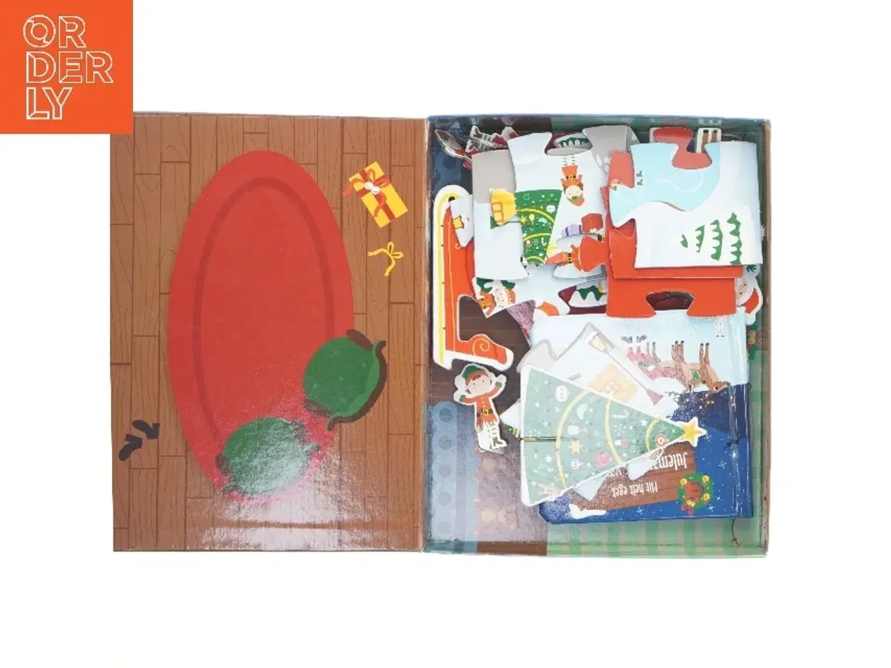 Billede 2 - Min helt egen historie om Julemands værksted legesæt fra Forlaget Globe (str. 25,5x20 cm)