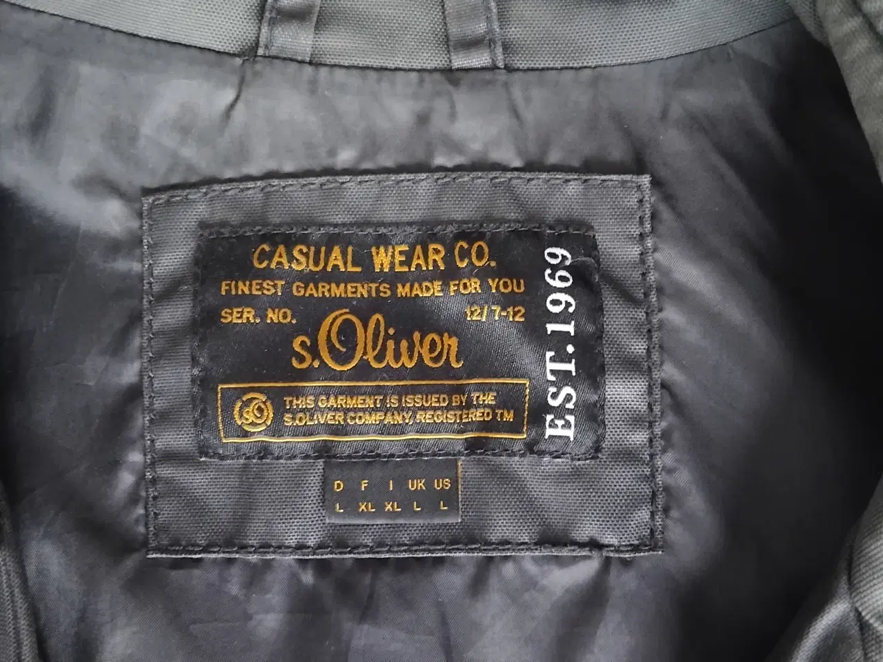 Billede 3 - s.Oliver Herre Jakke i antracit farve 
