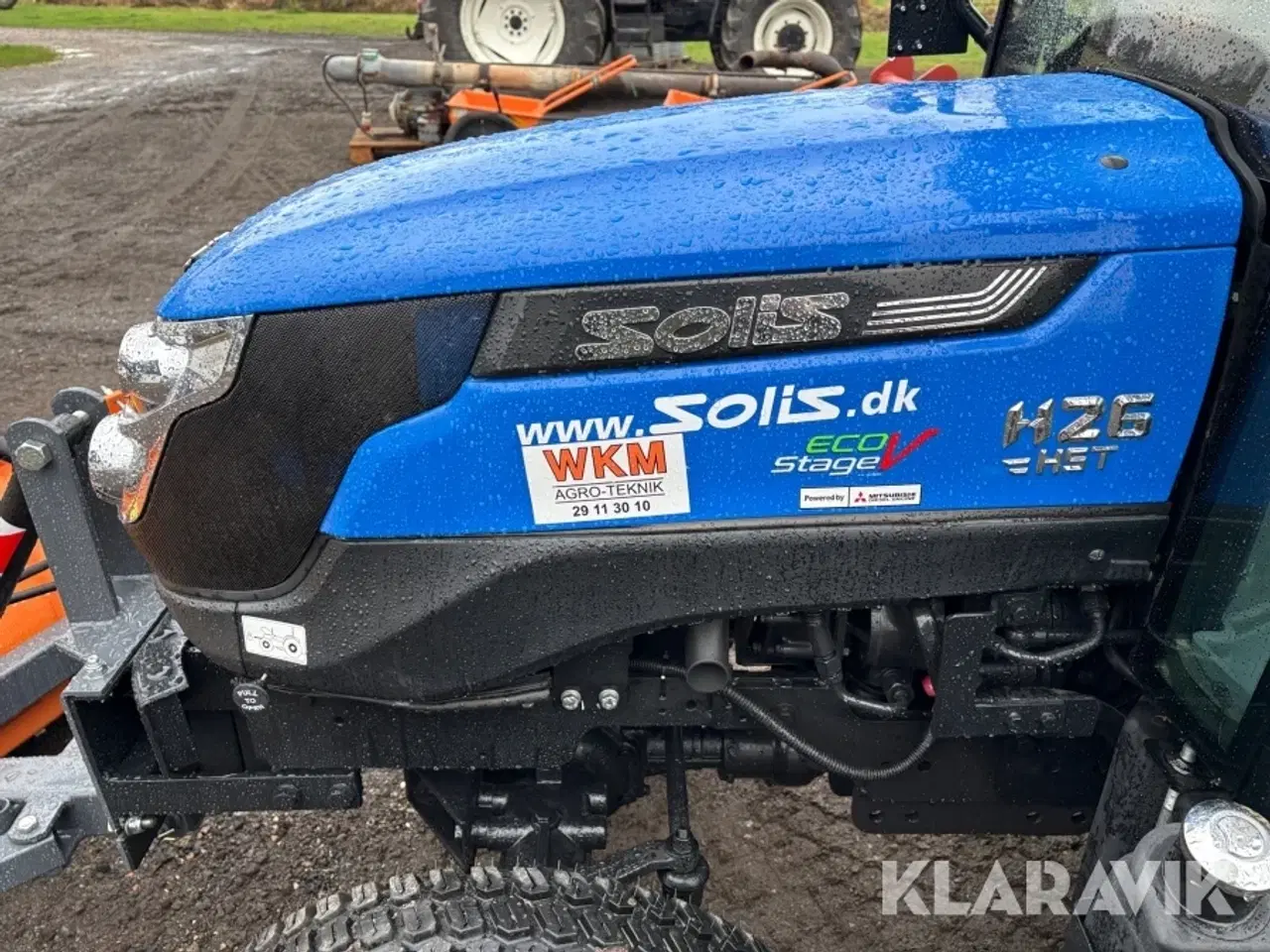Billede 8 - Traktor med sneplov og saltspreder Solis H26 HST