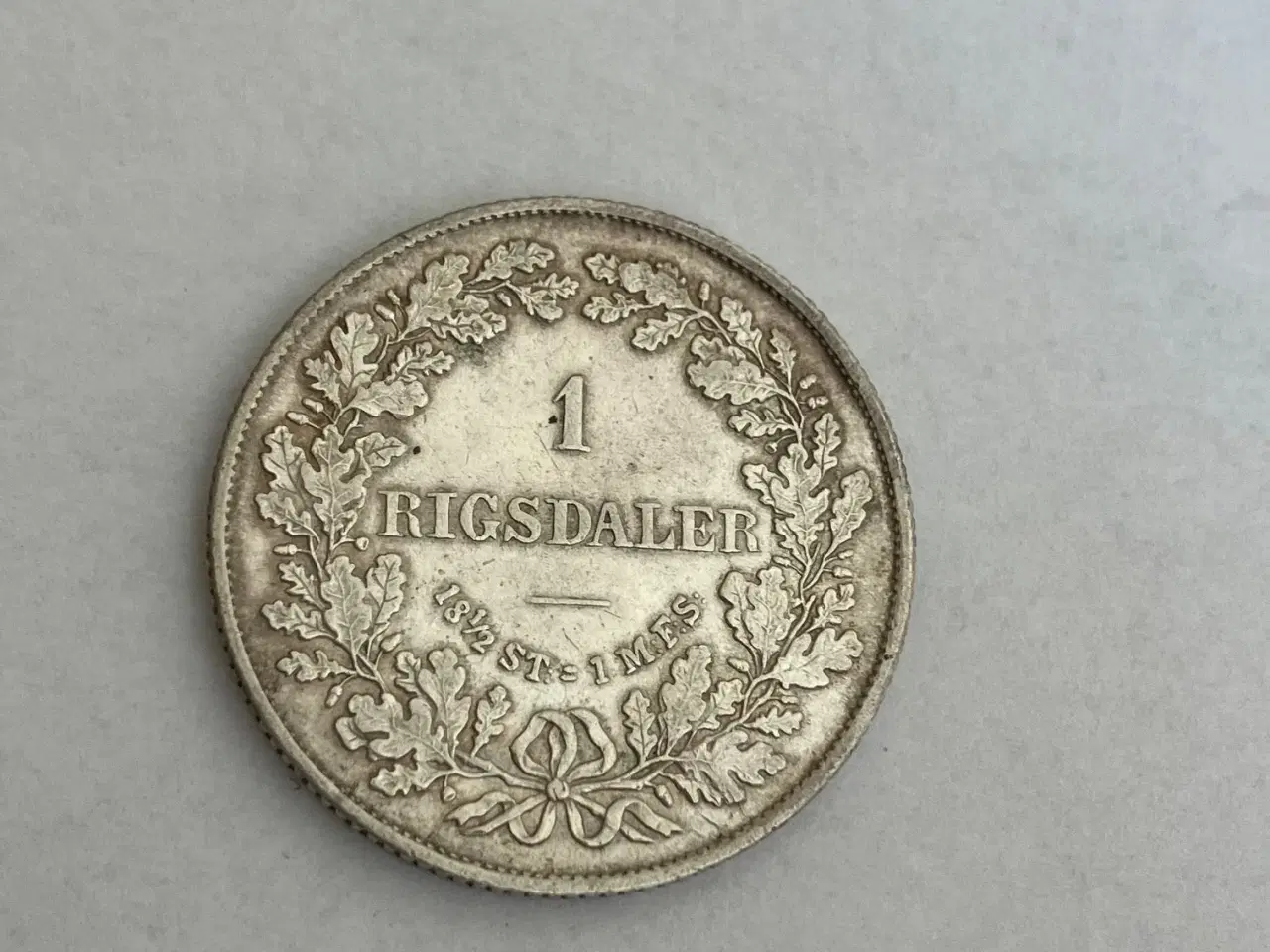Billede 2 - 1 Rigsdaler 1855 FF - Flot kvalitet