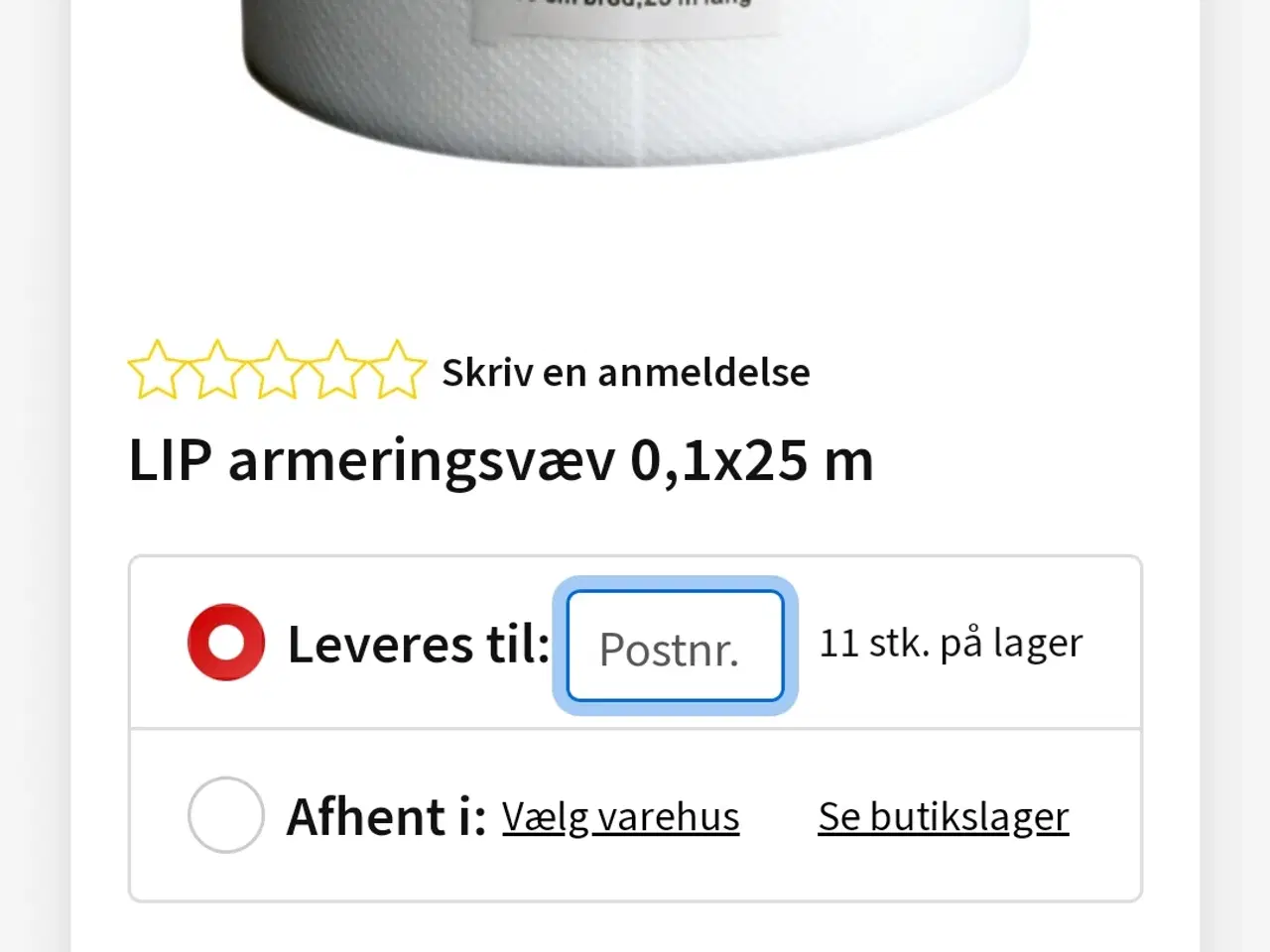 Billede 1 - Lip armeringsvæv 