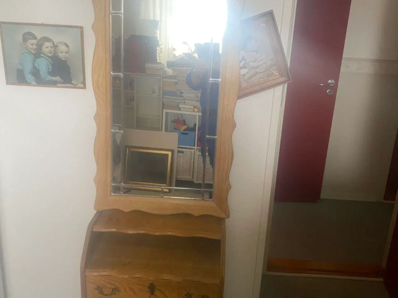 Billede 1 - I egetræ med spejl