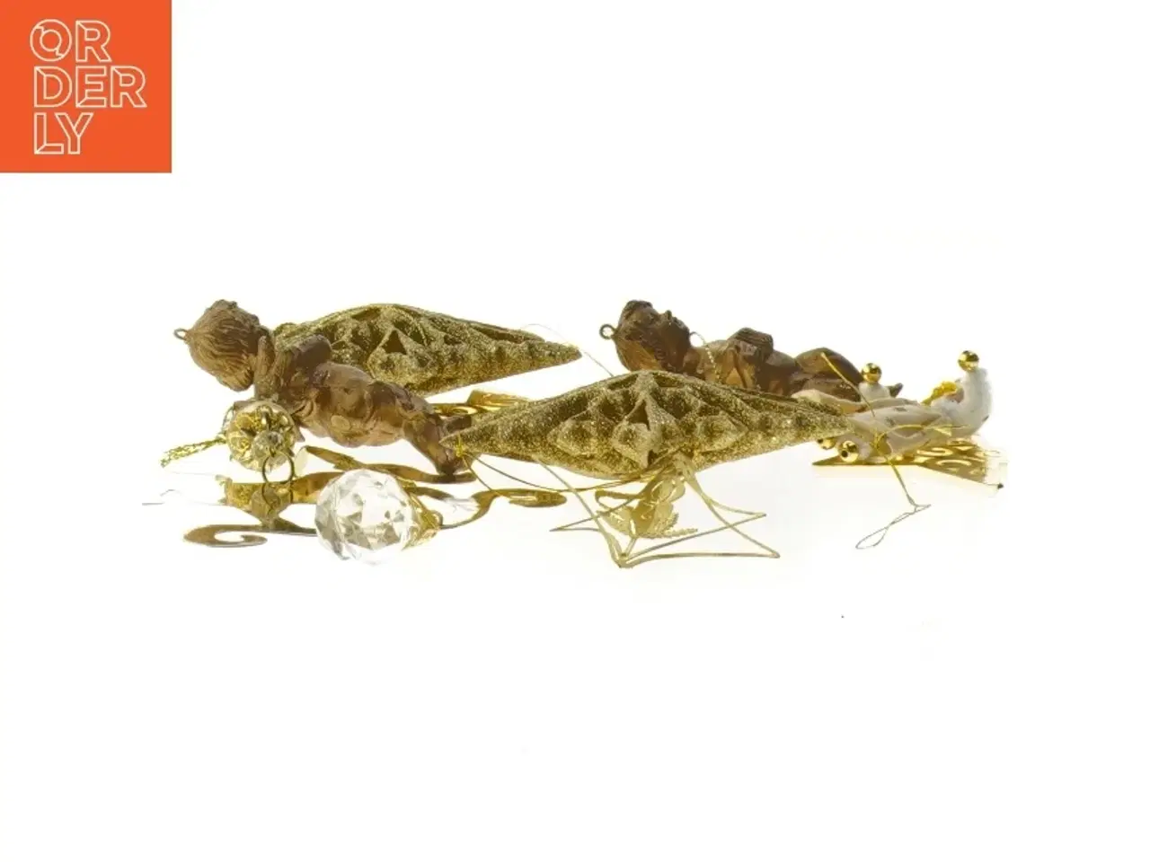 Billede 2 - Juleophæng i guld (str. 10 cm)