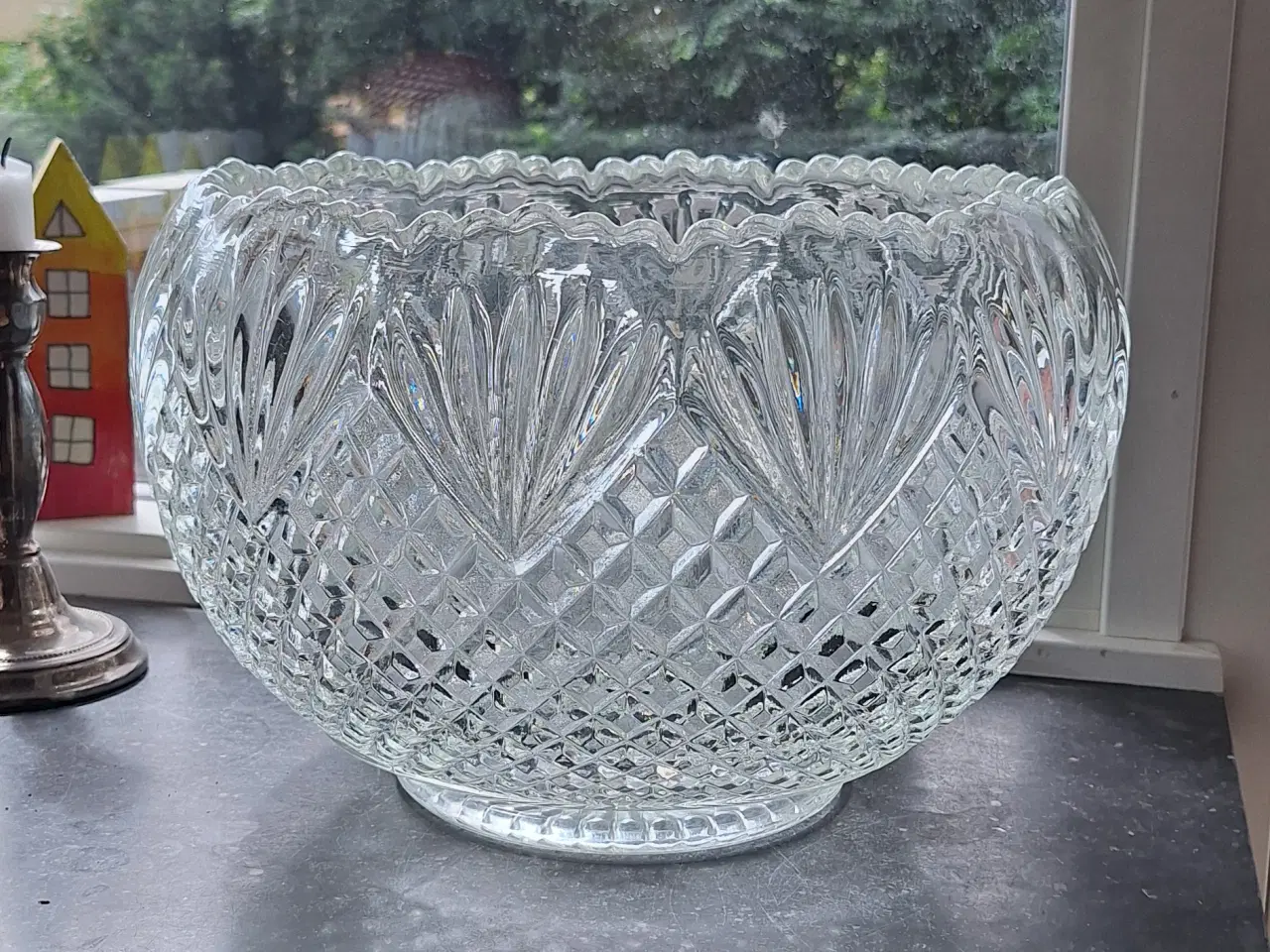 Billede 6 - Vintage krystal Punch Bowl 