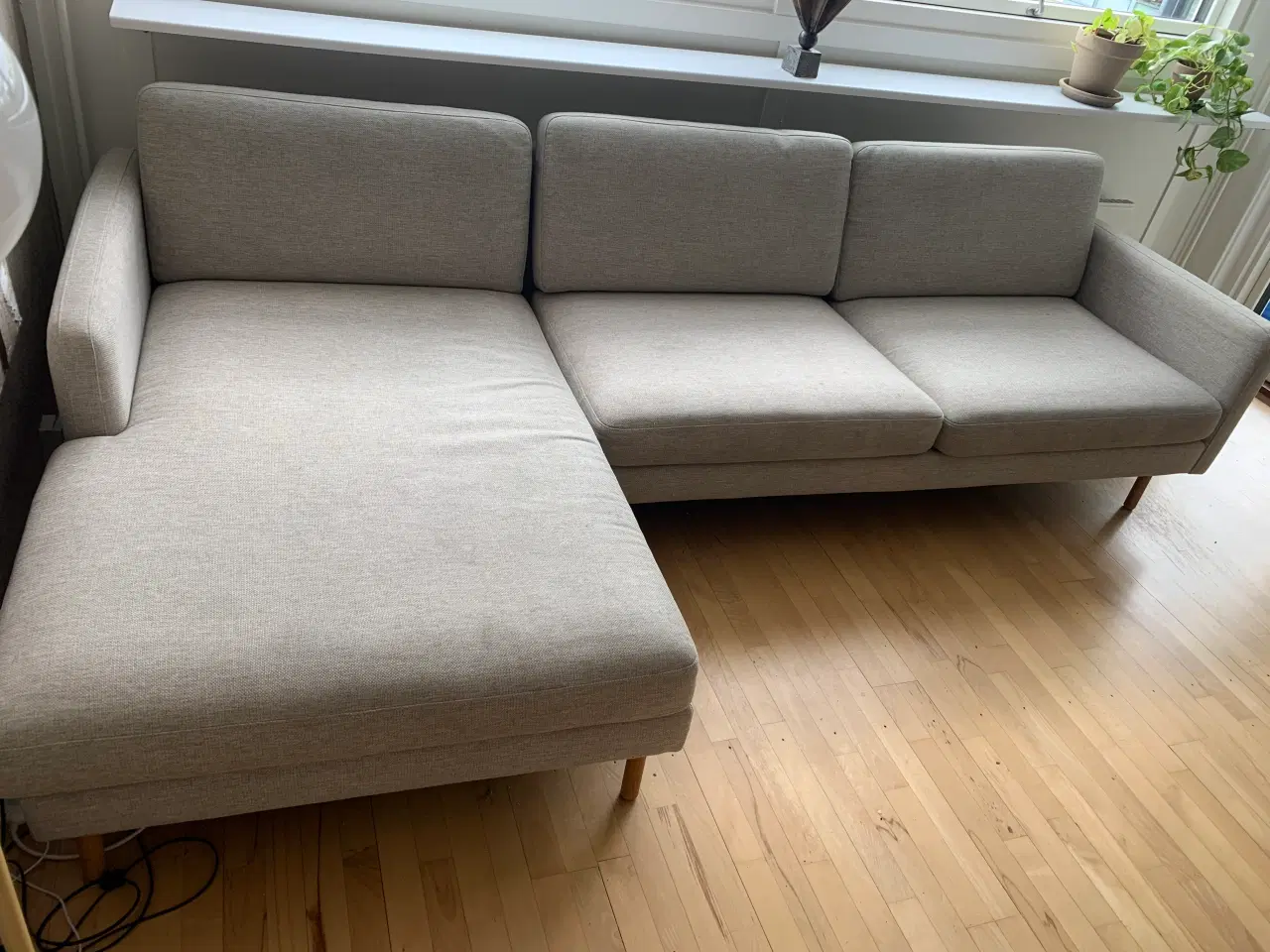 Billede 1 - 3,5 personers chaiselong sofa 