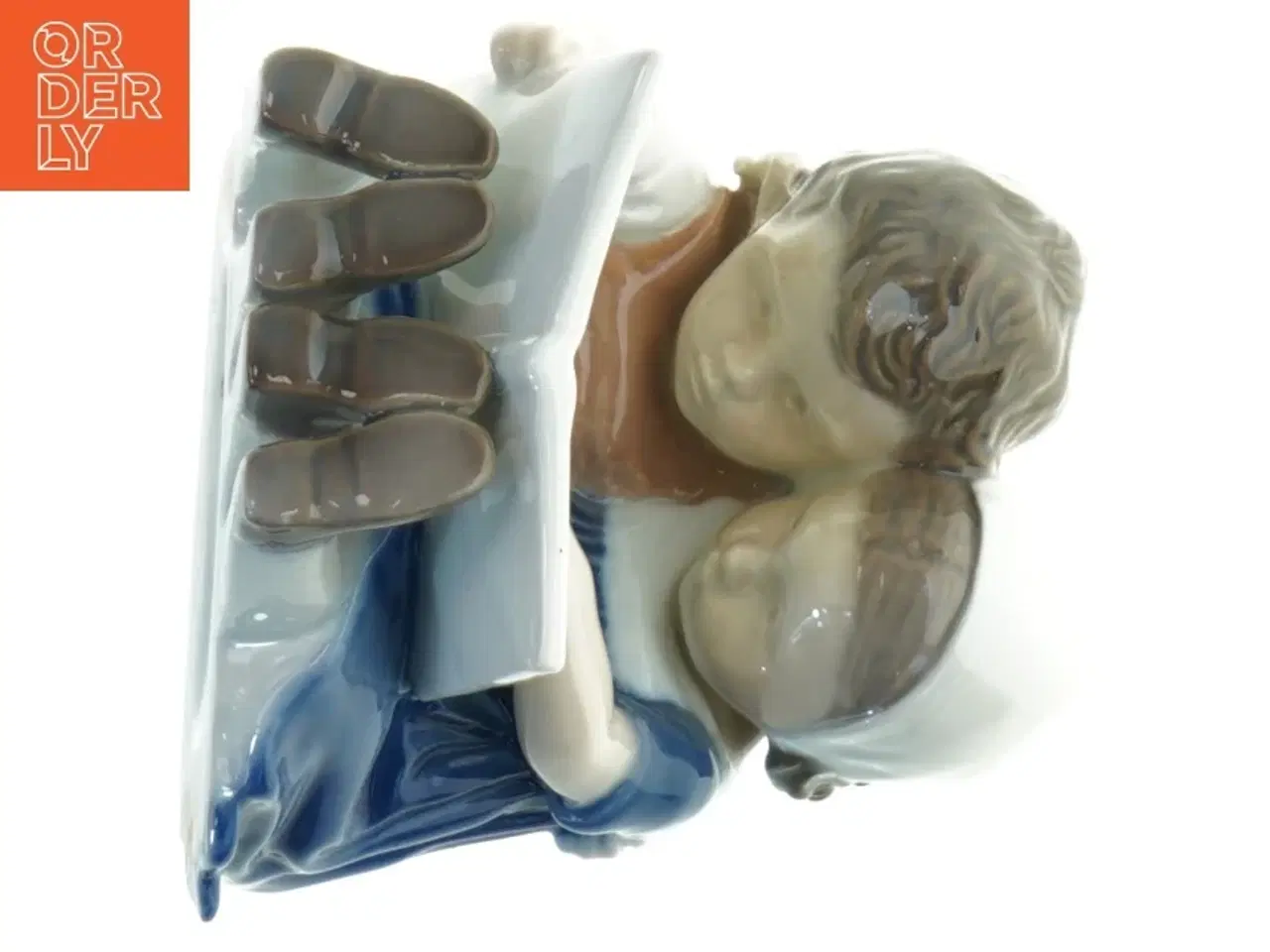 Billede 3 - Porcelænsfigur af to børn fra B&G (str. 10x9 cm)