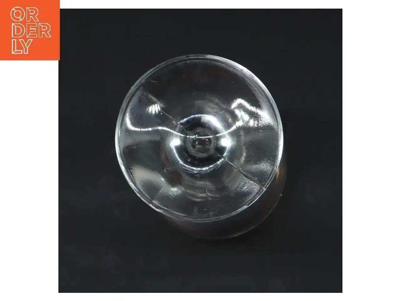 Billede 3 - Vinglas med guldkant (str. Ø 6 cm længde 18,5 cm)