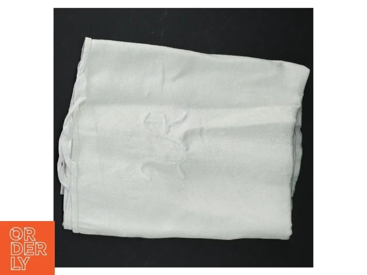 Billede 2 - Hvid damaskdug (str. 89 x 55 cm)