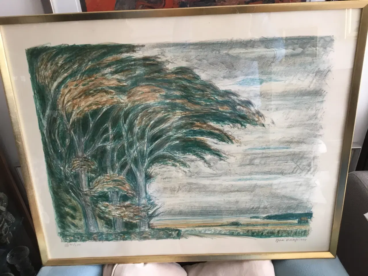 Billede 7 - Litografi af kendt kunstner