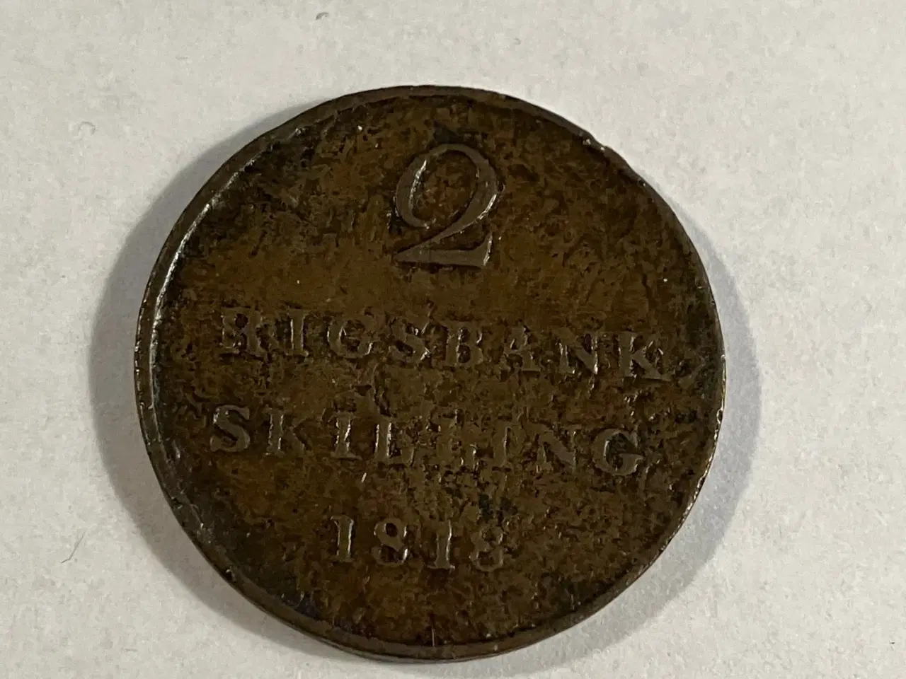 Billede 1 - 2 Rigsbankskilling 1818