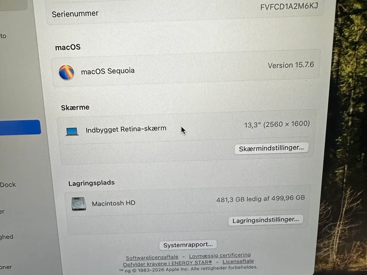 Billede 7 - MacBook Air 13” 2020 Rose guld 512GB SSD