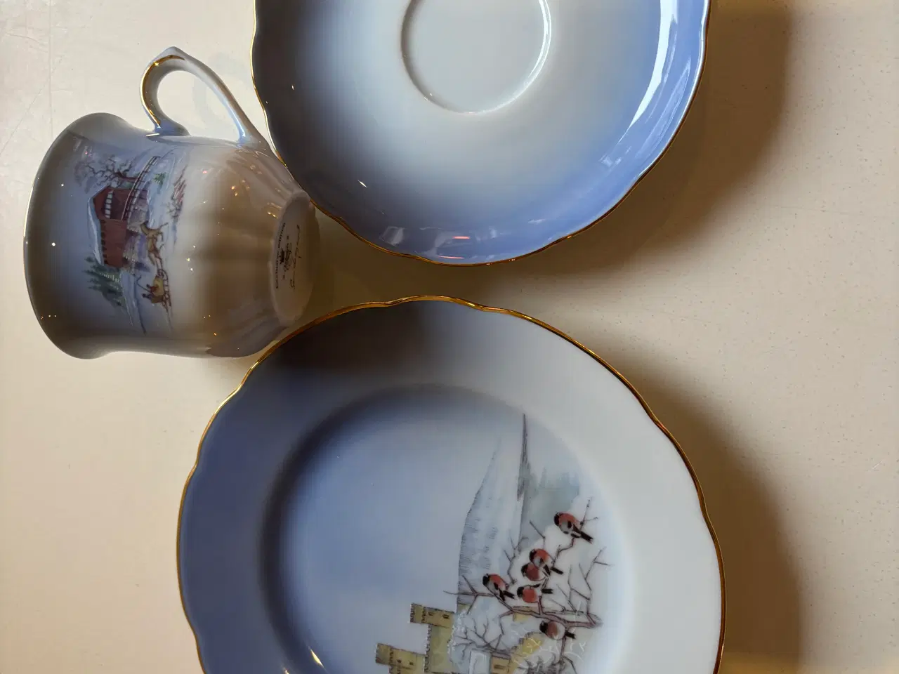 Billede 2 - ChristineHolm kaffestel Vintertema fra firkløver