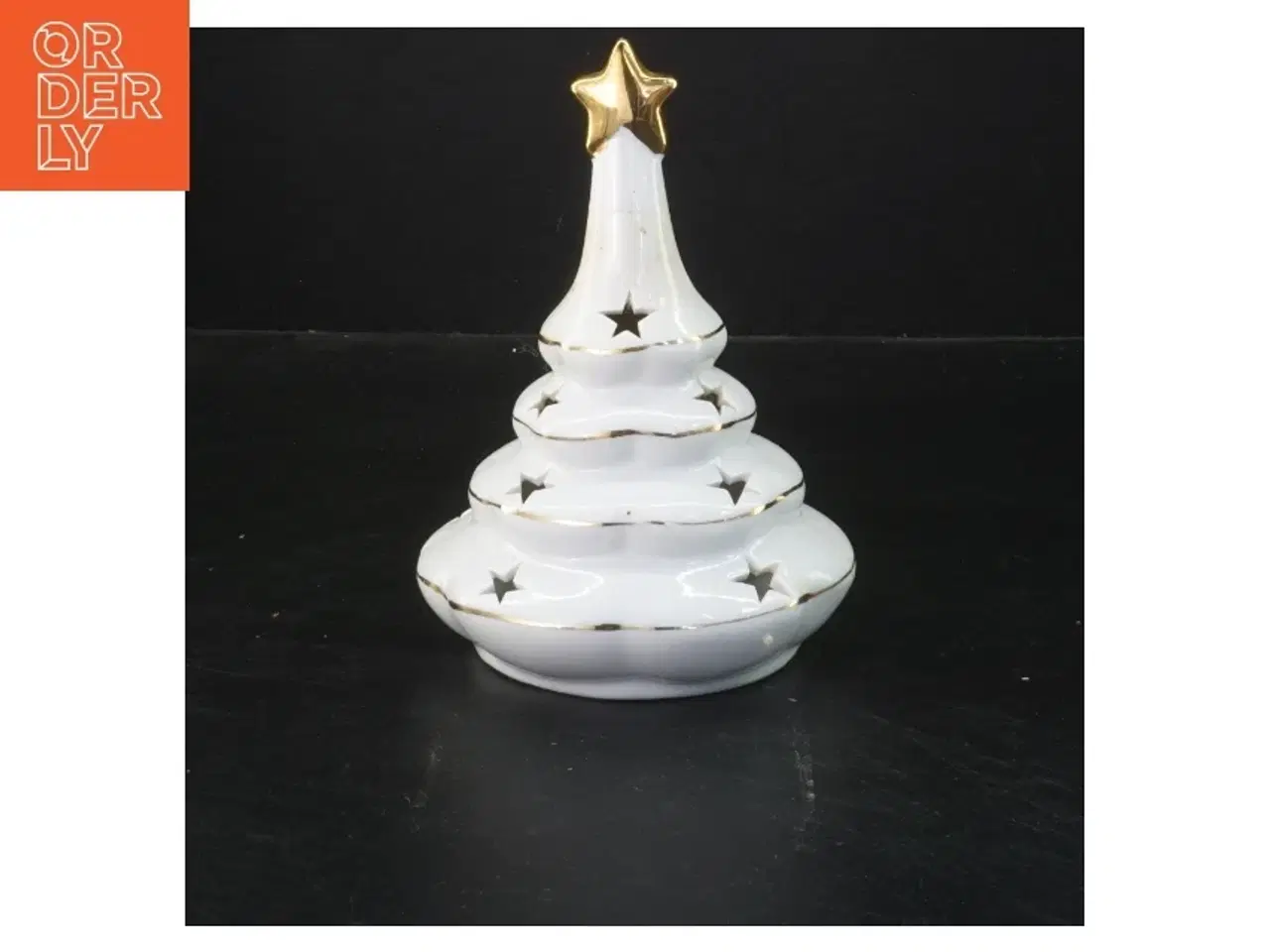 Billede 2 - Porcelæn juletræ lysestage (str. 17 cm)
