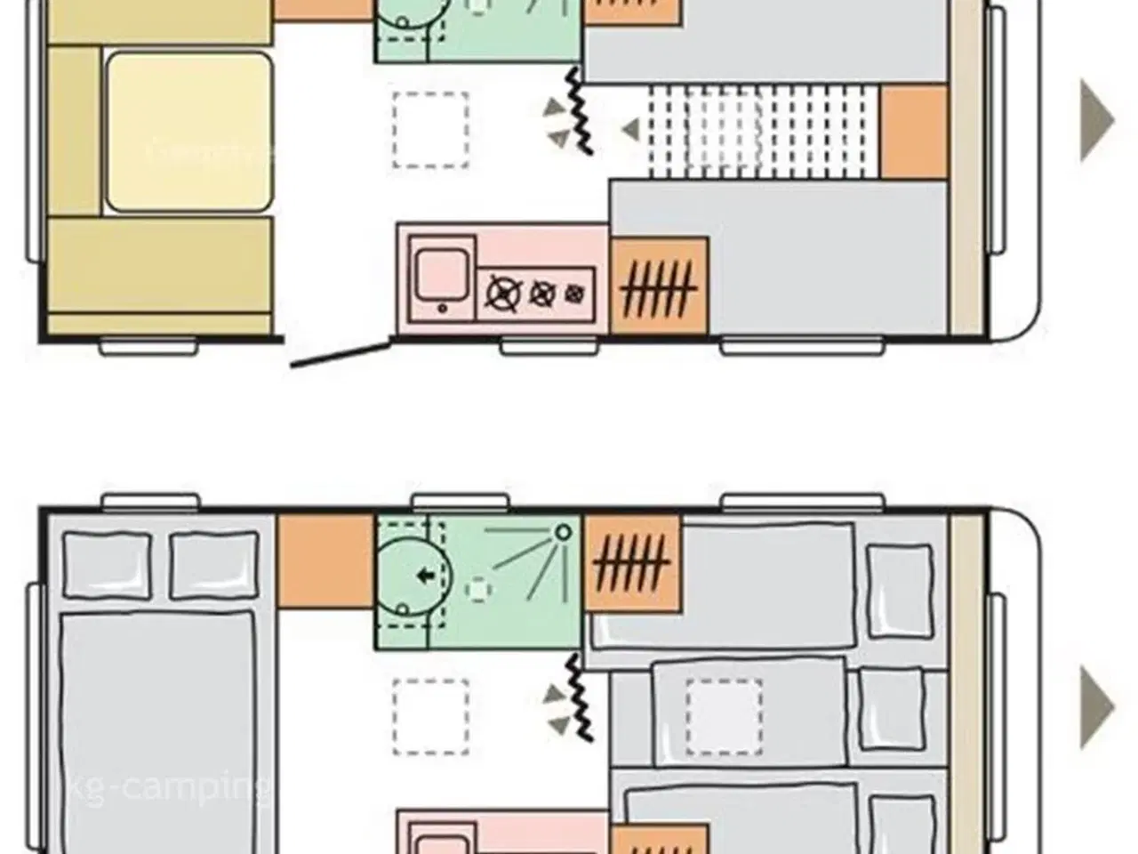 Billede 13 - 2026 - Adria Altea 492 LU   Ny 2026-model med enkeltsenge og moderne indretning