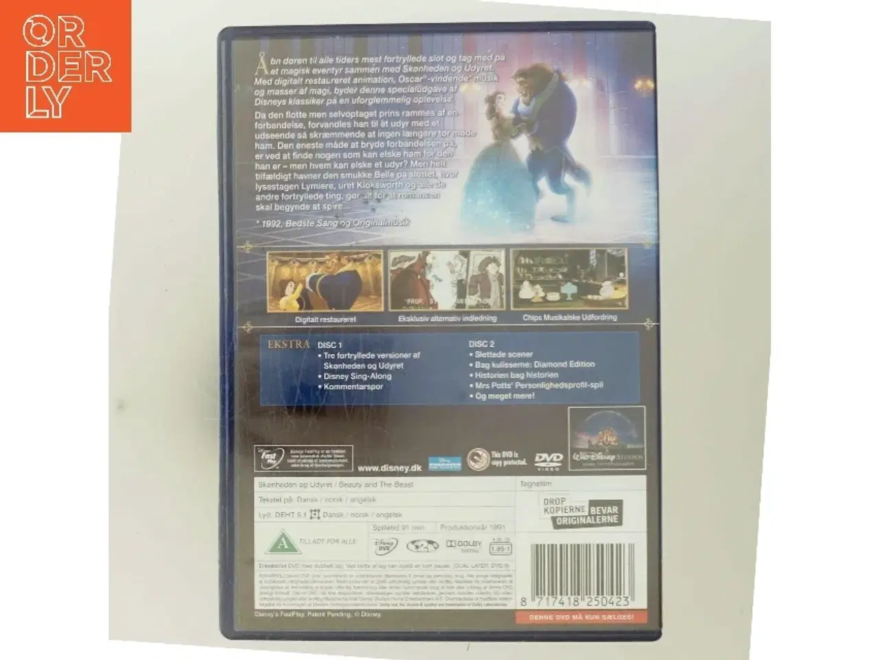 Billede 3 - Skønheden og uhyret fra Walt Disney med Paige O'Hara (DVD)